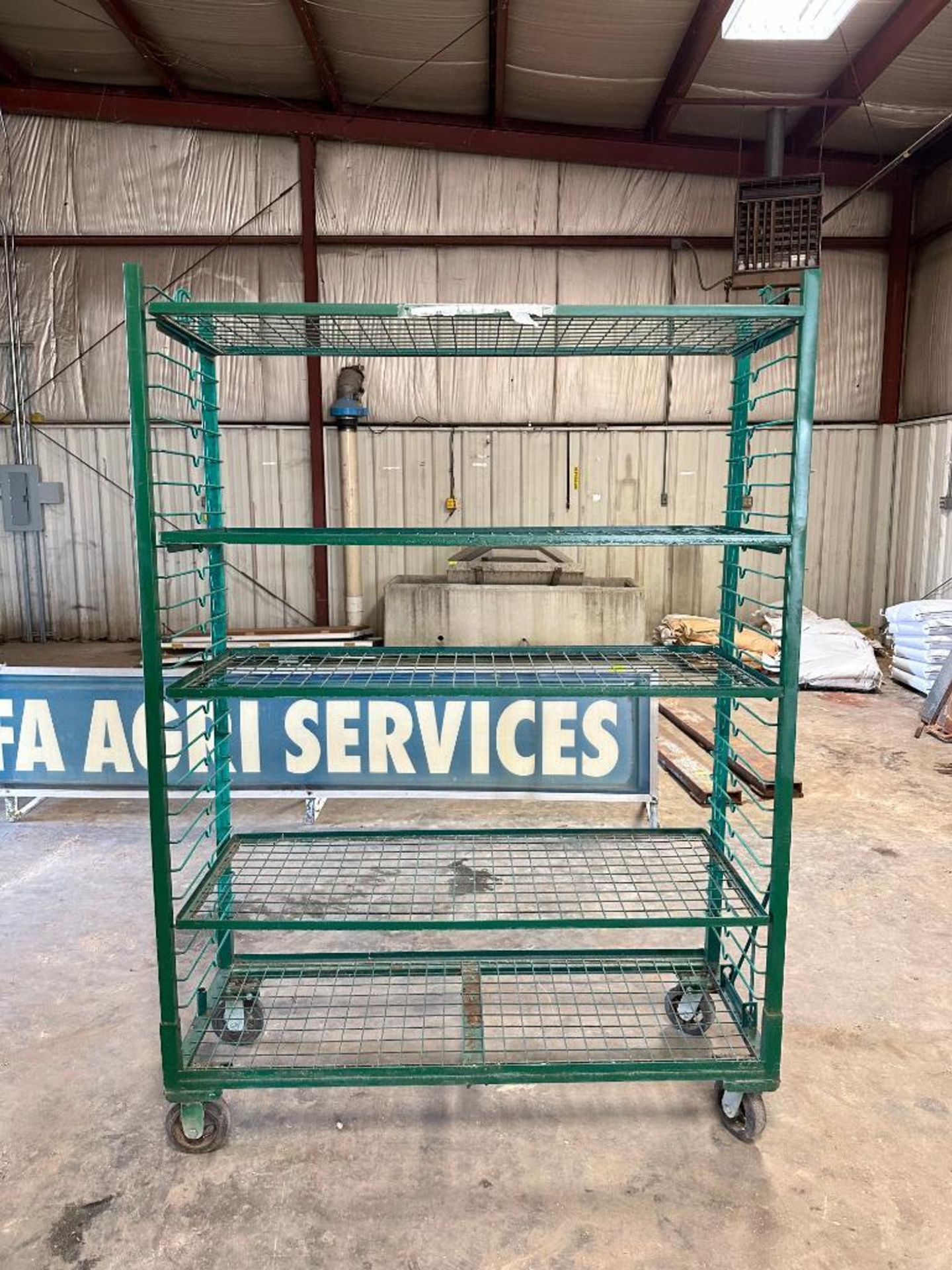 5-TIER HEAVY DUTY SHELVING RACK ON CASTERS SIZE: 60" X 21" X 80" LOCATION: MAIN WAREHOUSE - Image 3 of 4