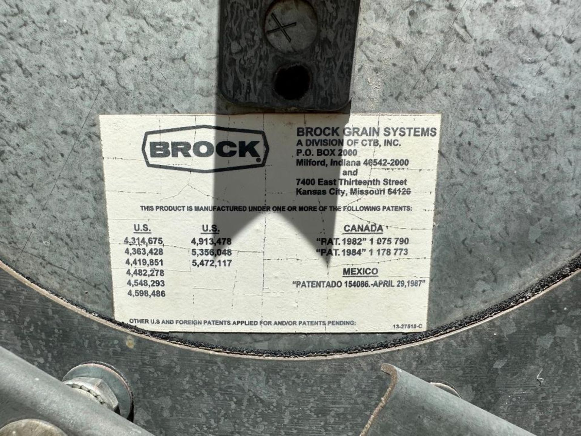 BROCK 9FT DIAMETER FEED & WET-HOLDING HOPPER BIN BRAND/MODEL: BROCK INFORMATION: 9' DIAMETER W/ 45 A - Image 12 of 16