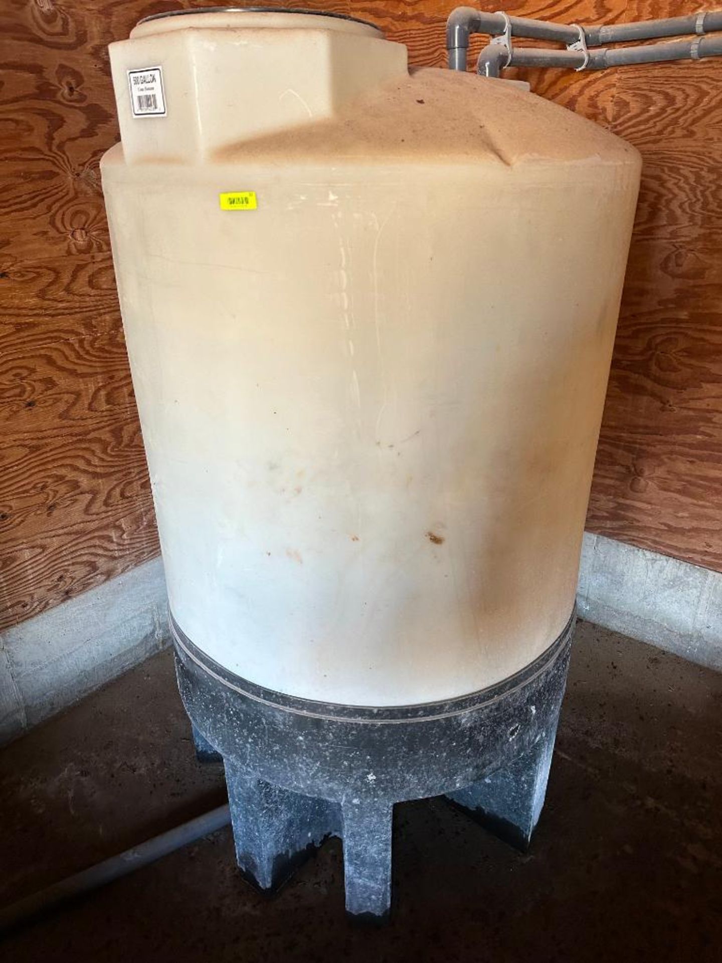 500 GALLON CONE BOTTOM STORAGE TANK SIZE: 500 GALLON LOCATION: WAREHOUSE #2 - Image 2 of 10