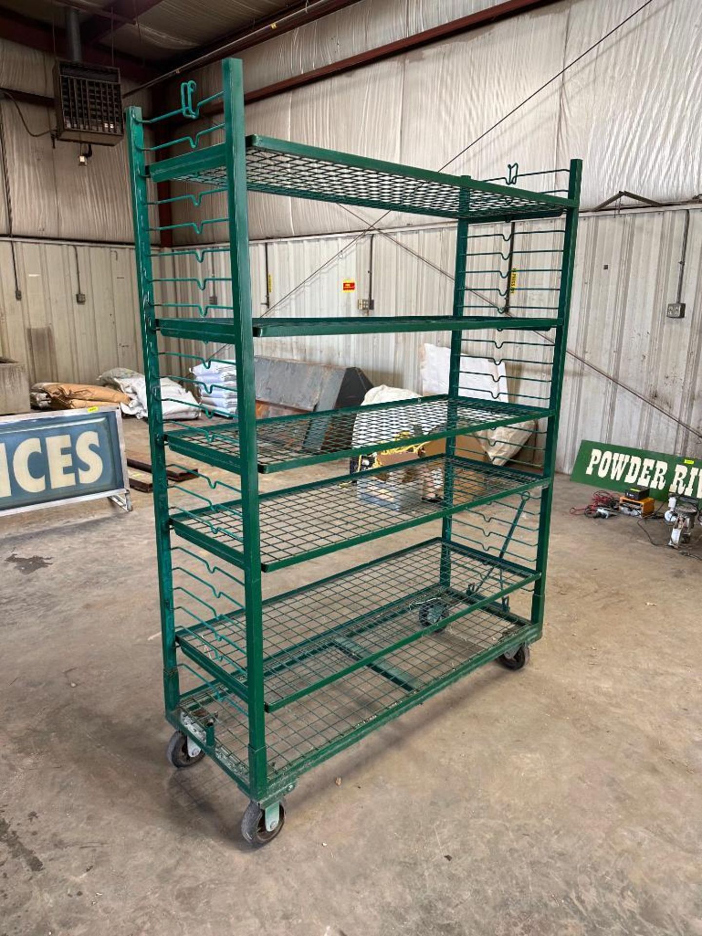 6-TIER HEAVY DUTY SHELVING RACK ON CASTERS SIZE: 60" X 21" X 80" LOCATION: MAIN WAREHOUSE - Image 3 of 4