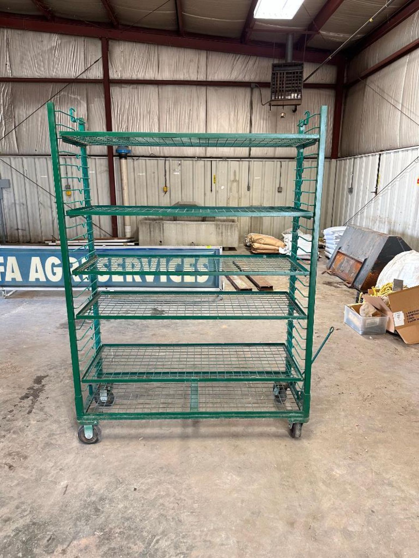 6-TIER HEAVY DUTY SHELVING RACK ON CASTERS SIZE: 60" X 21" X 80" LOCATION: MAIN WAREHOUSE - Image 2 of 4
