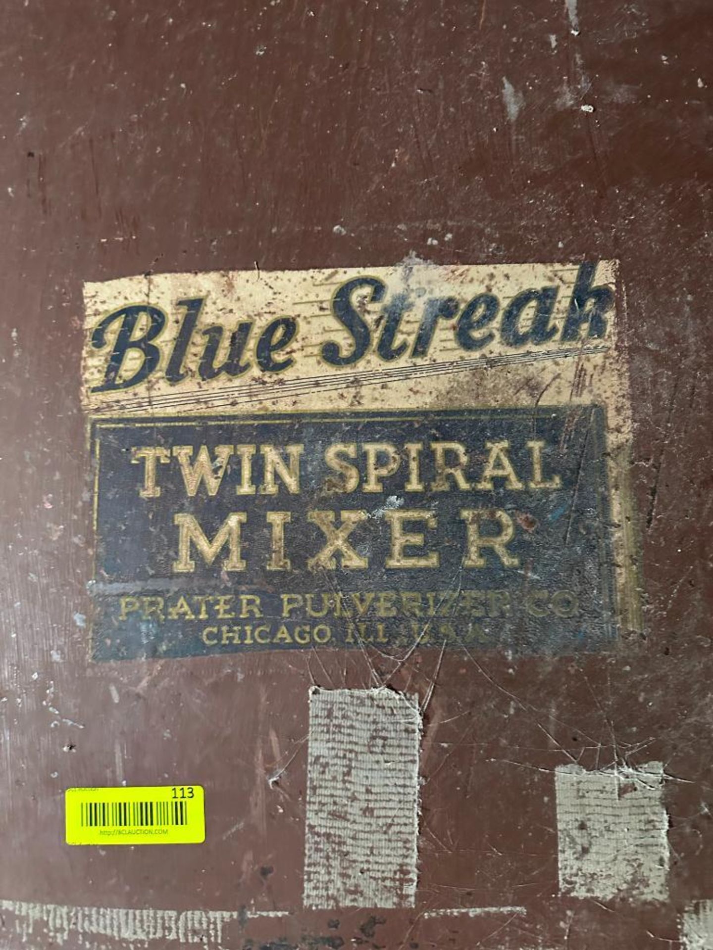 BLUE STREAK TWIN SPIRAL MIXER PRAER PULVERIZER BRAND/MODEL: THE BLUE STREAK SIZE: 48" X 54" X 120" L - Image 5 of 15