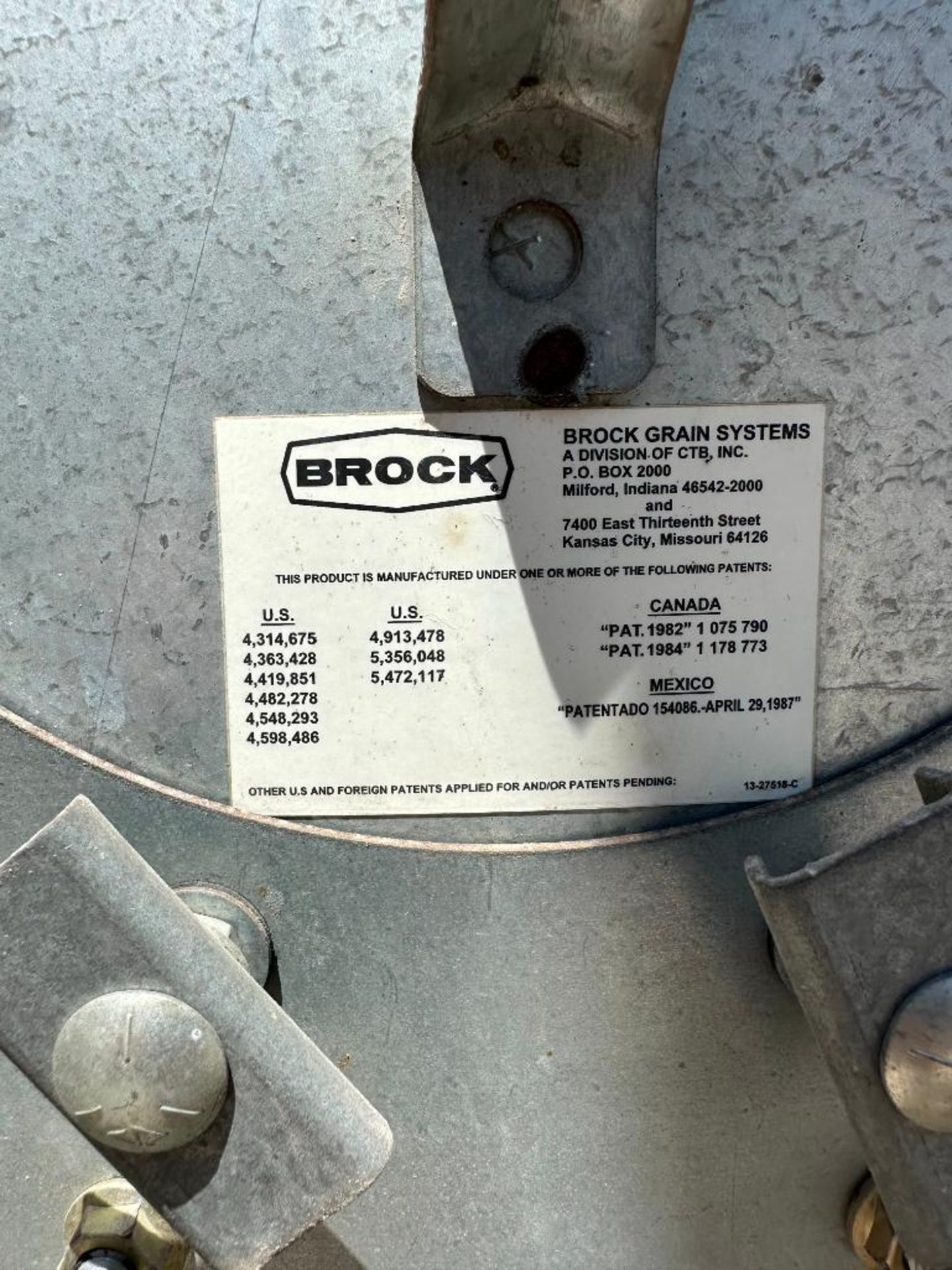 BROCK 15FT DIAMETER FEED AND WET-HOLDING HOPPER BIN BRAND/MODEL: BROCK INFORMATION: 15' DIAMETER W/ - Image 9 of 16