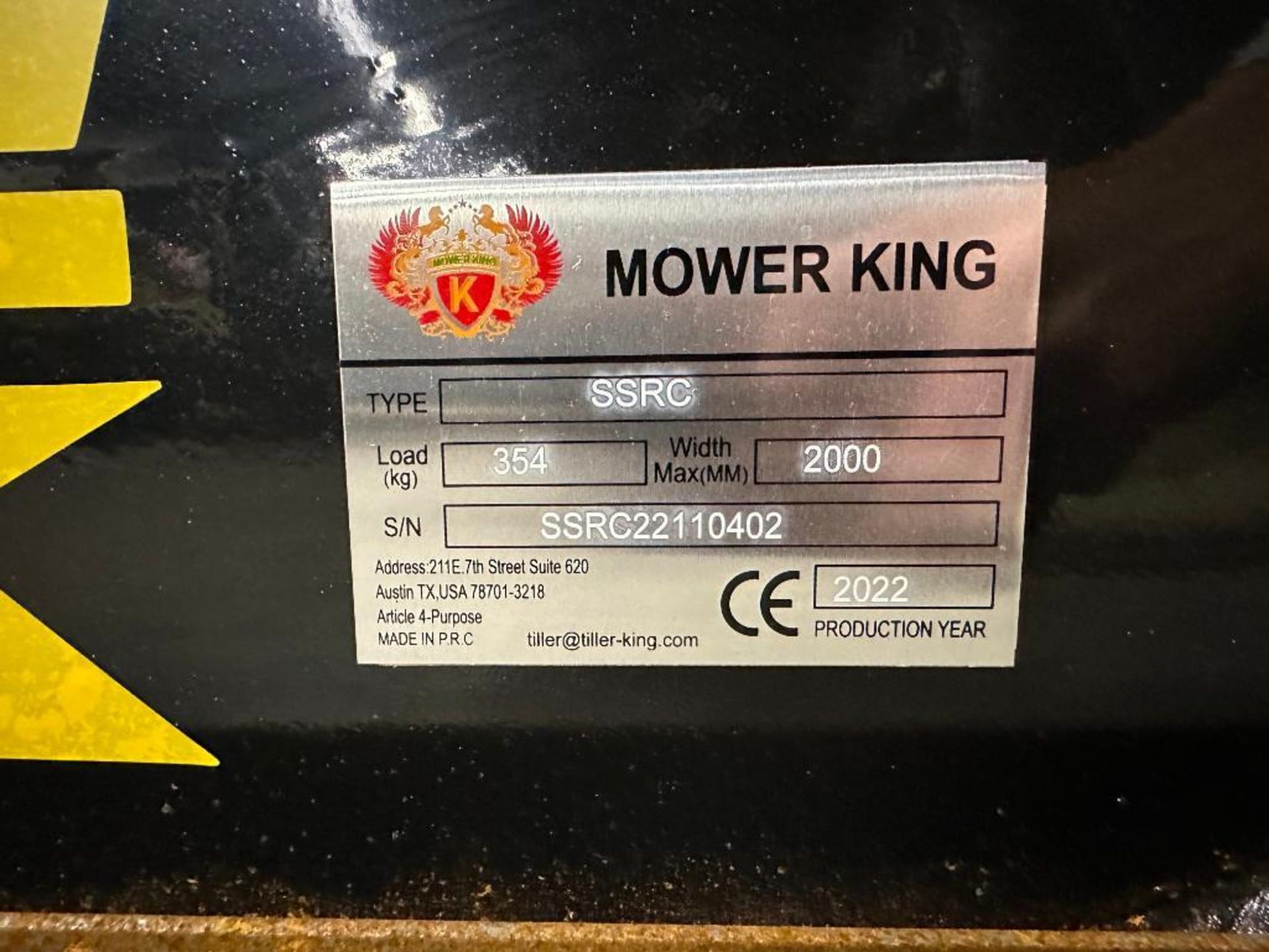 MOWER KING 72" BRUSH CUTTER MOWER SKID STEER ATTACHMENT BRAND/MODEL: MOWER KING SSRC INFORMATION: SE - Image 6 of 6