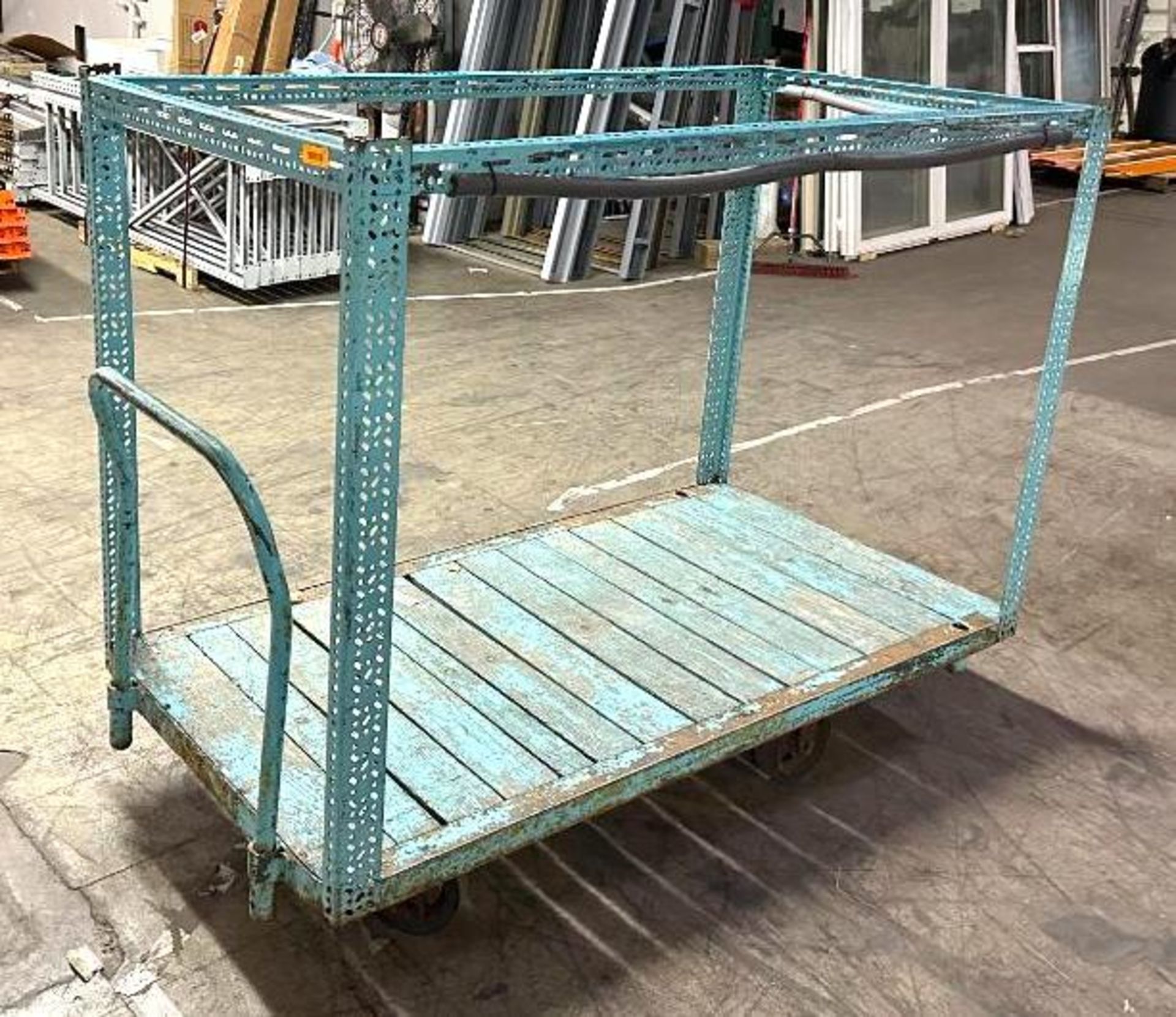 72" X 36" HEAVY DUTY MATERIAL CART SIZE: 72" X 36" X 56"