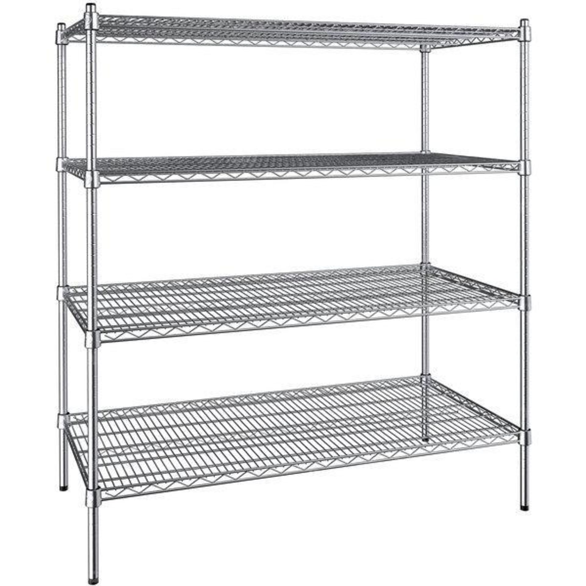 DESCRIPTION: 48" X 24" FOUR TIER WIRE SHELF. ADDITIONAL INFORMATION CONTENTS ARE NOT INCLUDED SIZE 4