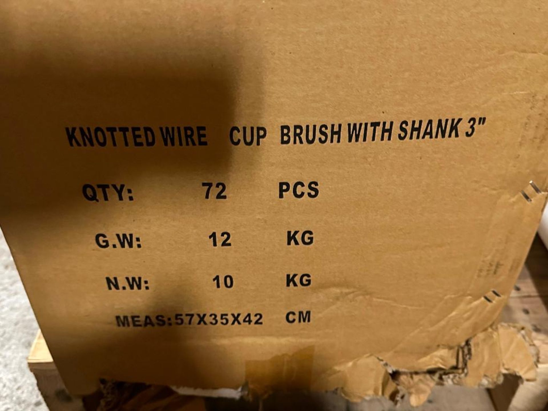 DESCRIPTION: (1) CASE OF 3" KNOTTED WIRE CUP BRUSH W/ SHANK. IN PACKAGING. BRAND / MODEL: EAZY POWER - Image 3 of 3