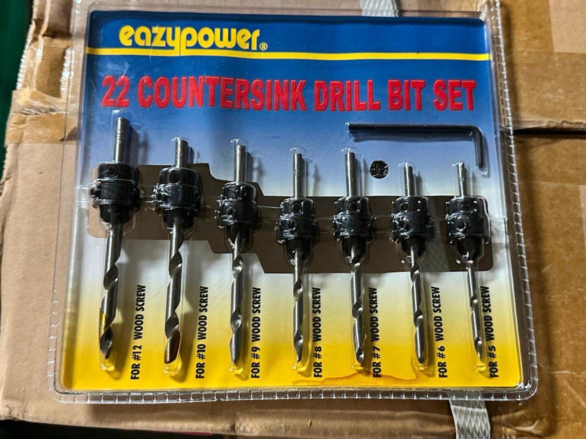 DESCRIPTION: (1) CASE OF 22 COUNTERSINK DRILL BIT SETS ADDITIONAL INFORMATION 50 IN CASE TOTAL RETAI