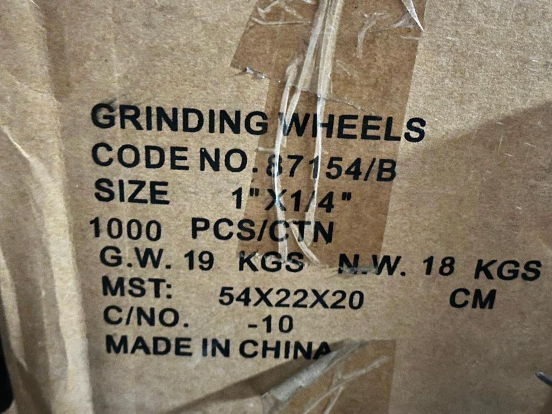 DESCRIPTION: (4) CASES OF 1" X 1/4" GRINDING WHEELS BRAND / MODEL: EAZY POWER 87154/B ADDITIONAL INF - Image 3 of 4