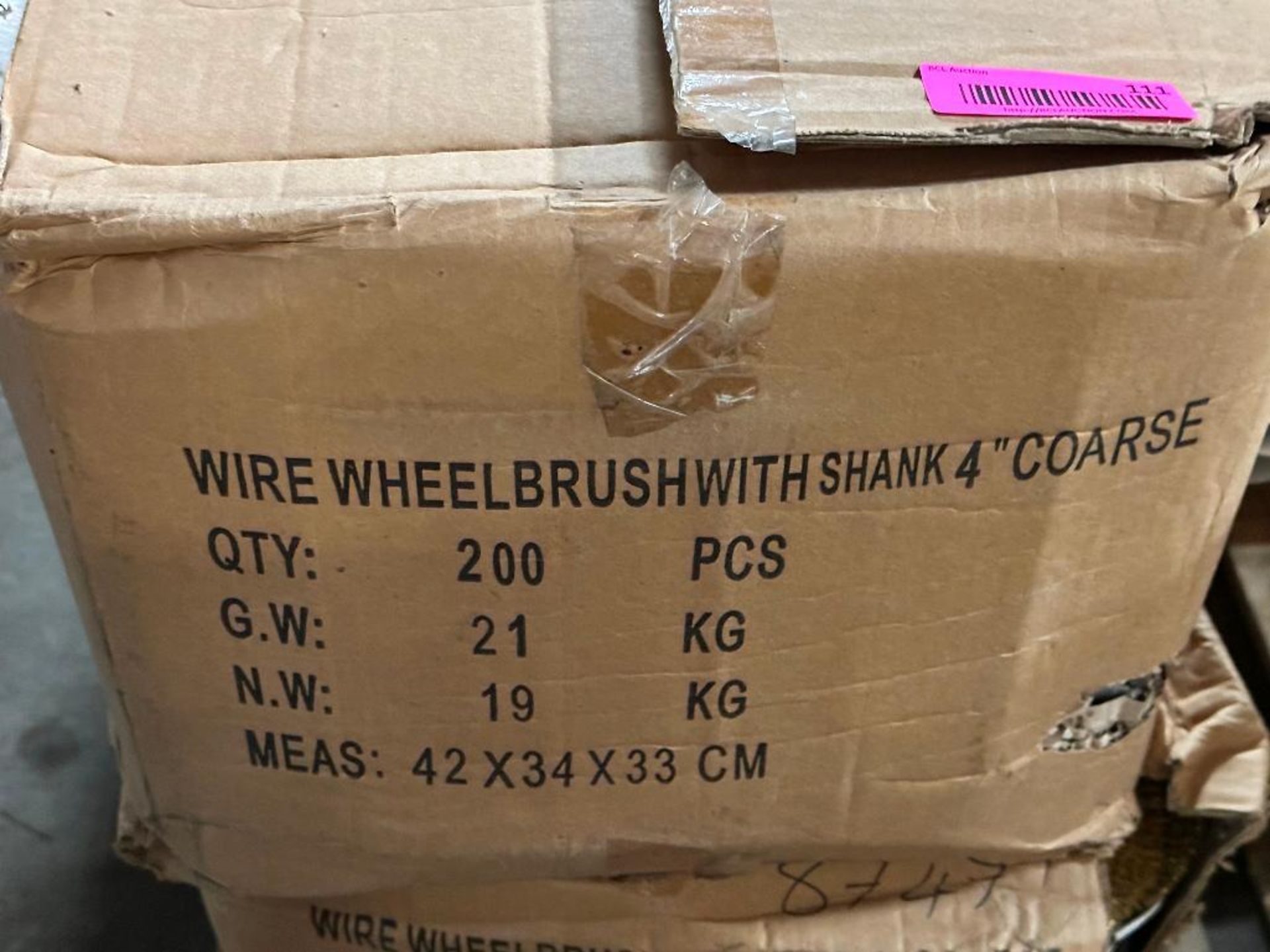 DESCRIPTION: (2) CASES OF 4" COARSE WIRE WHEEL BRUSHES W/ SHANK. BRAND / MODEL: EAZY POWER ADDITIONA - Image 2 of 3