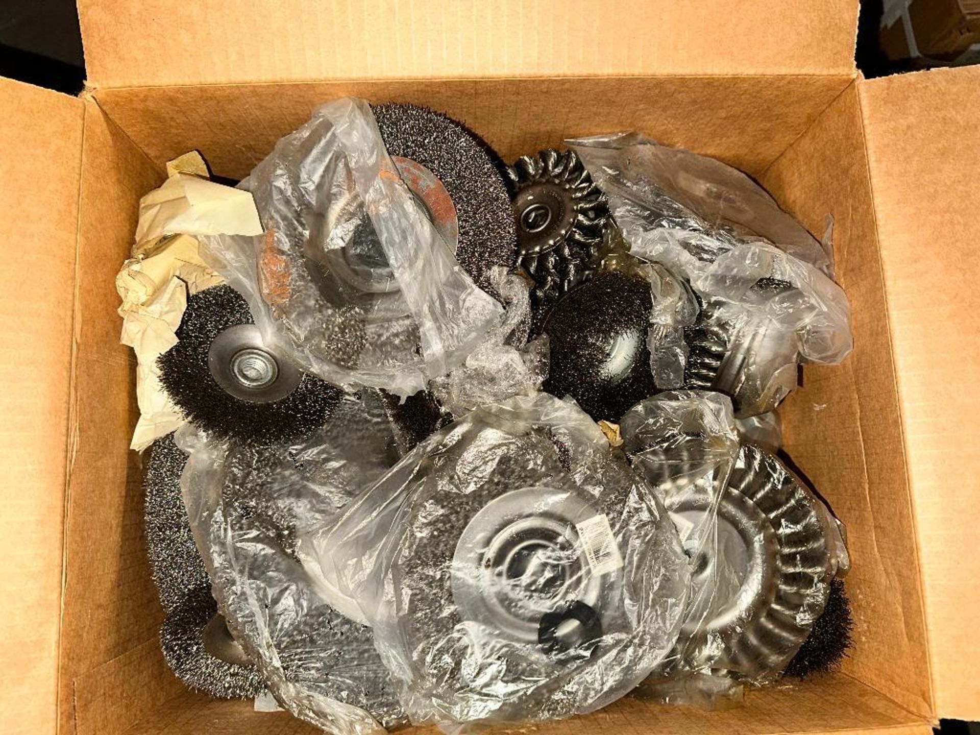 DESCRIPTION: (3) BOXES OF ASSORTED WIRE AND CUP BRUSHES THIS LOT IS: SOLD BY THE CASE QTY: 3