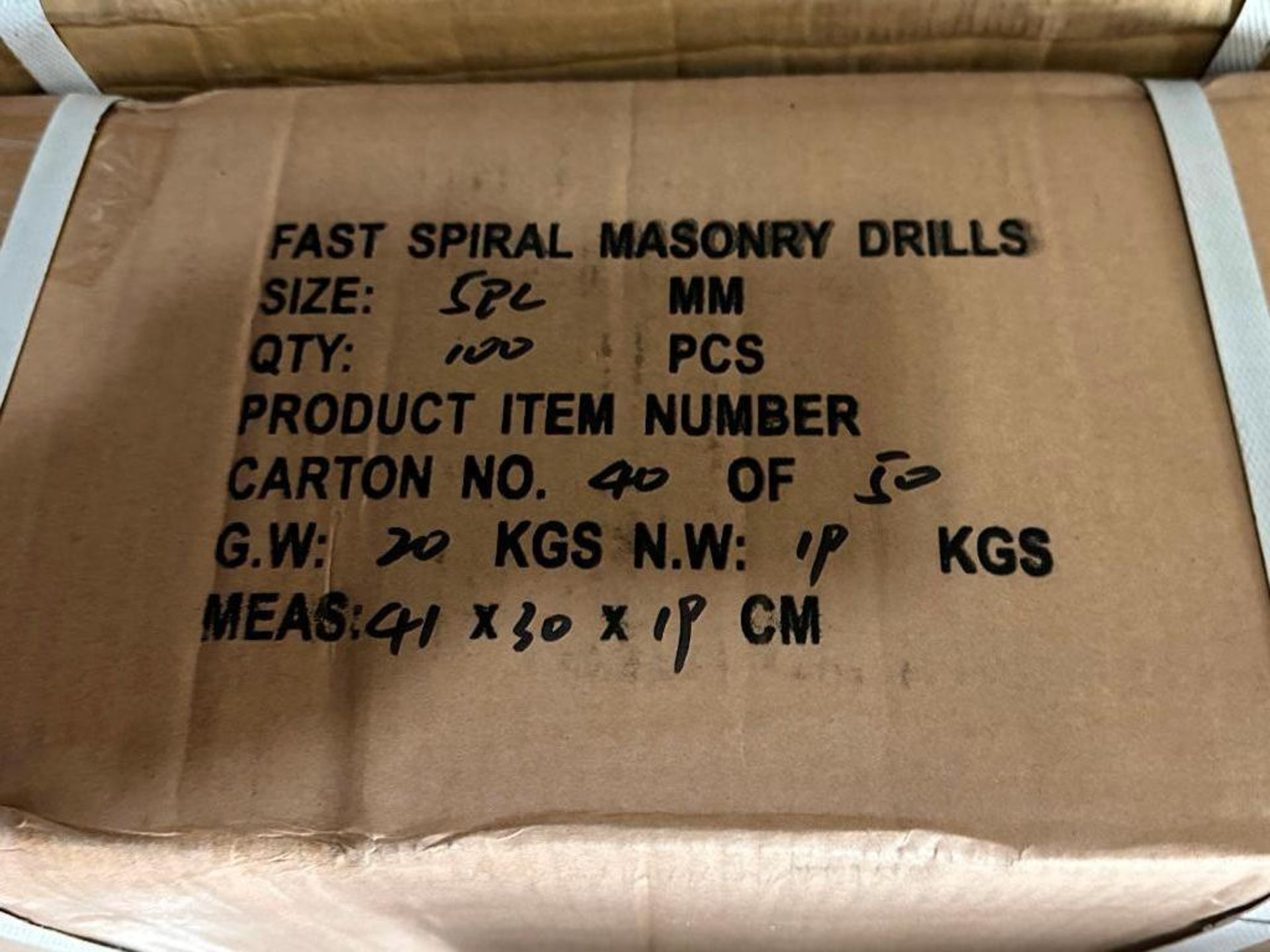 DESCRIPTION: (1) CASE OF 4" FAST SPIRAL MASONRY DRILL BIT SETS BRAND / MODEL: EAZY POWER 75642 ADDIT - Image 2 of 2