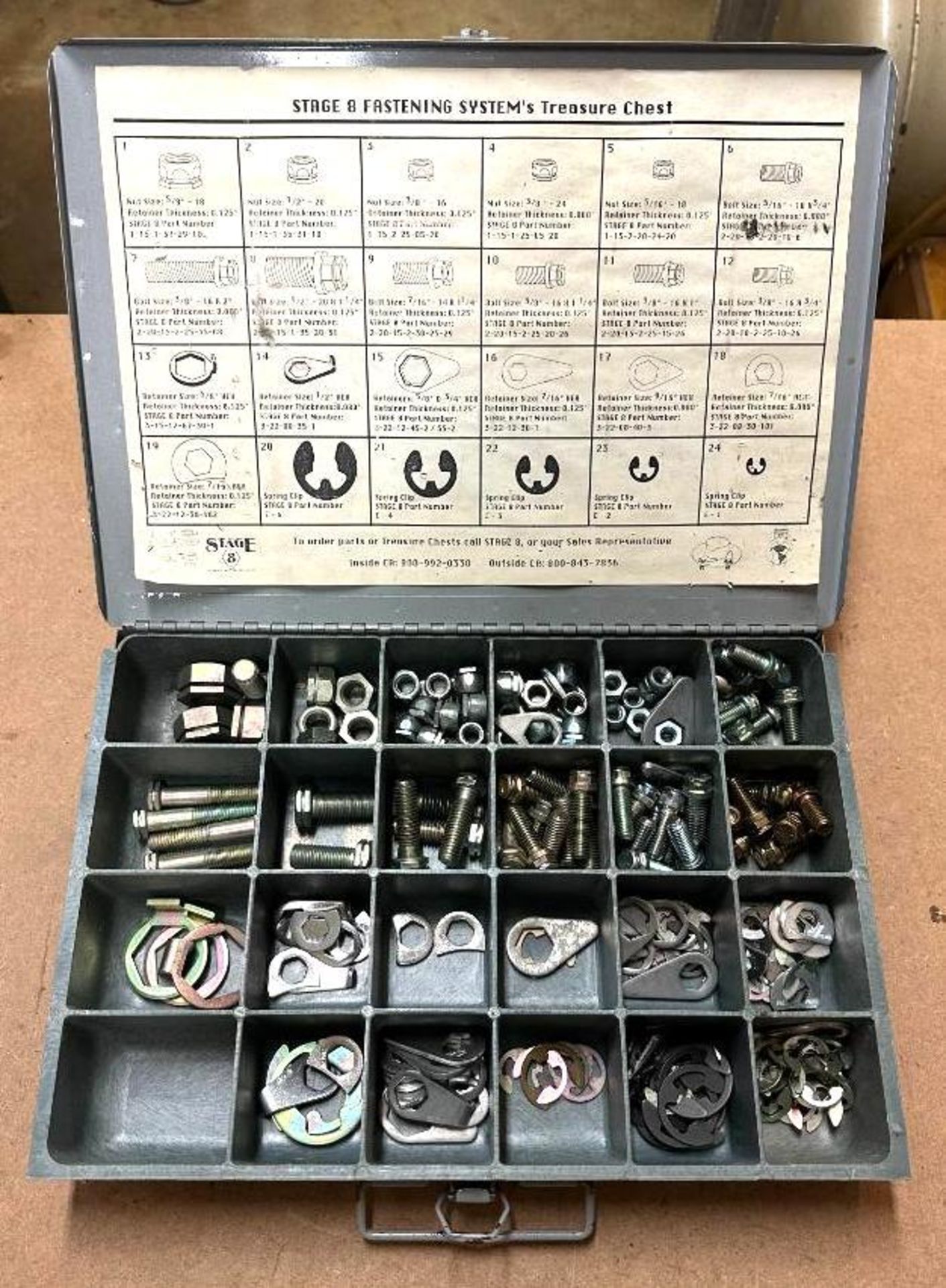 STAGE 8 FASTENING SYSTEM TREASURE CHEST LOCATION: SHOP QTY: 1