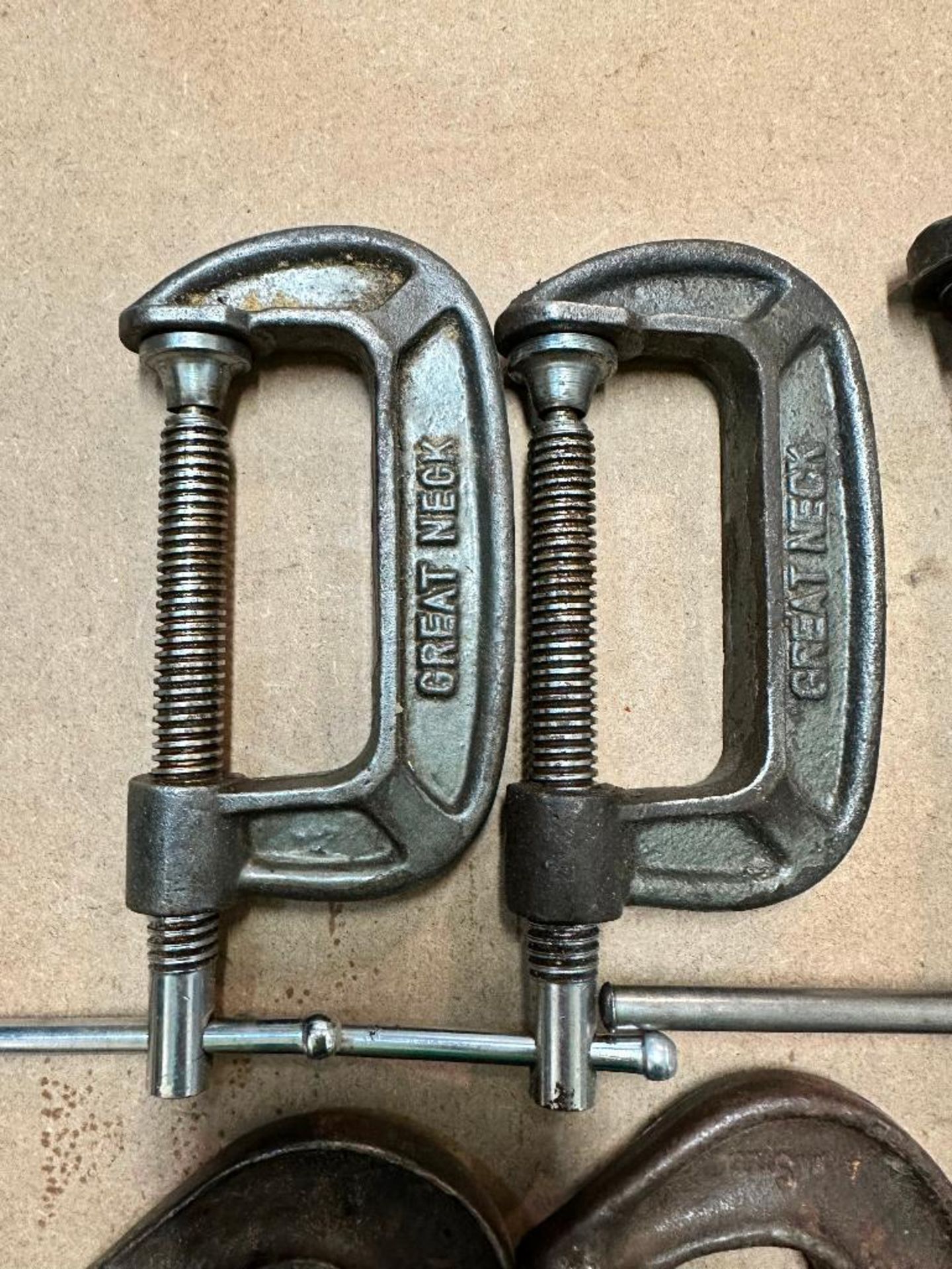 DESCRIPTION: (10) ASSORTED "C" CLAMPS LOCATION: SHOP THIS LOT IS: SOLD BY THE PIECE QTY: 10 - Image 2 of 5