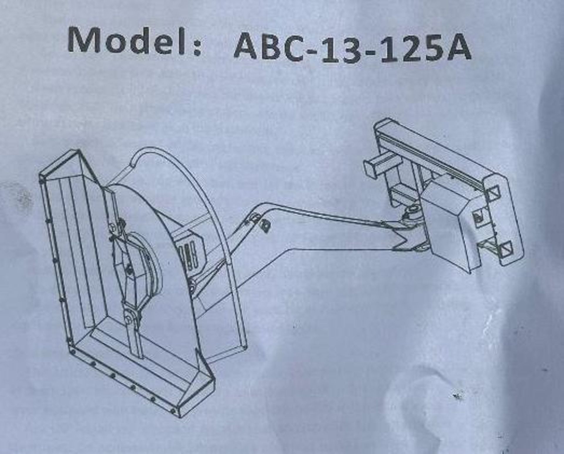 DESCRIPTION: 42" ARTICULATING BRUSH CUTTER SKID STEER ATTACHMENT BRAND / MODEL: LANDHERO ABC-13-125A - Image 7 of 9