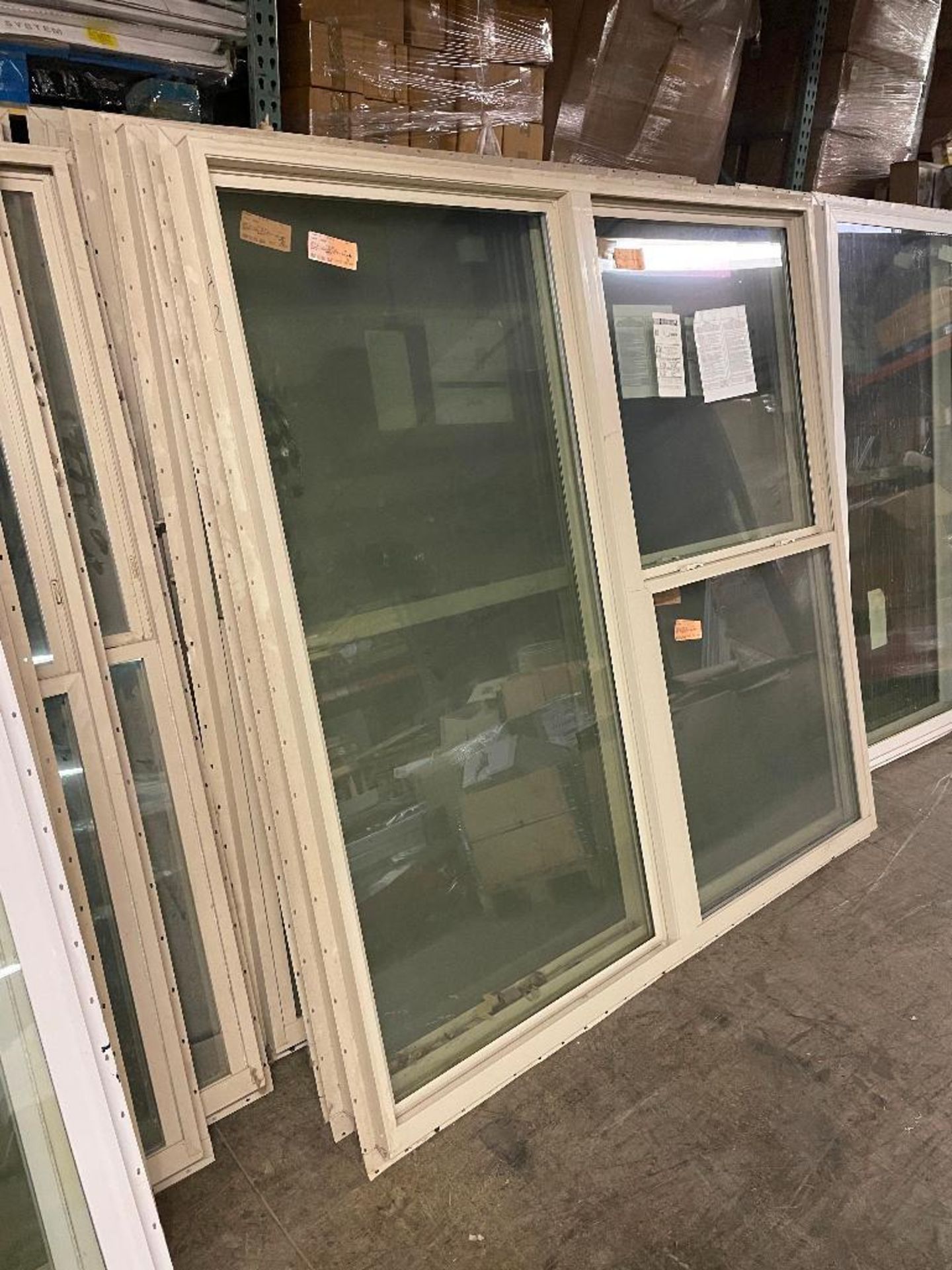 6 FT. / 3 PANEL TEMPERED GLASS WINDOW - Image 2 of 4