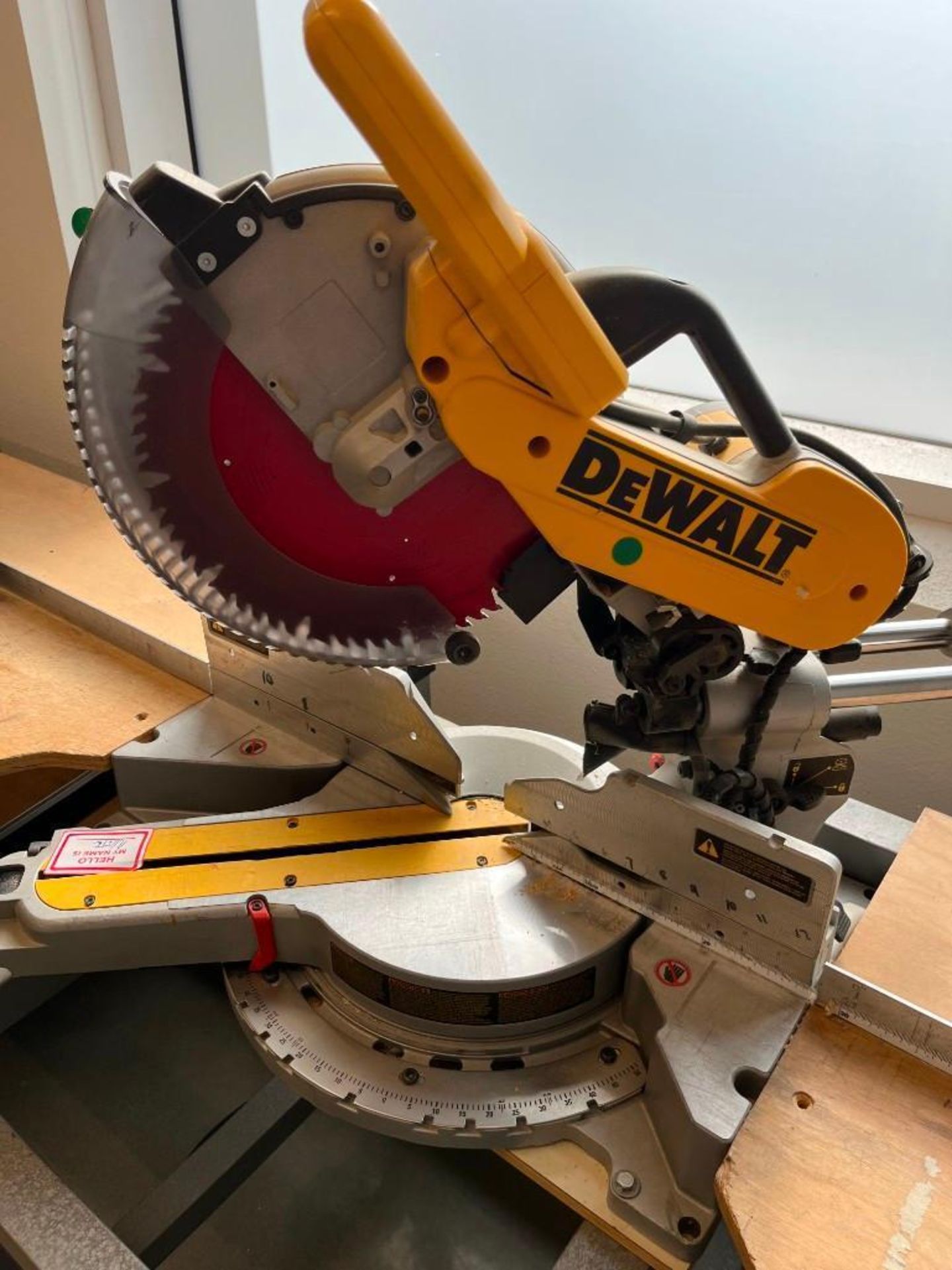 12" Dewalt #DW718 Compound Miter Saw with Table - Image 2 of 9