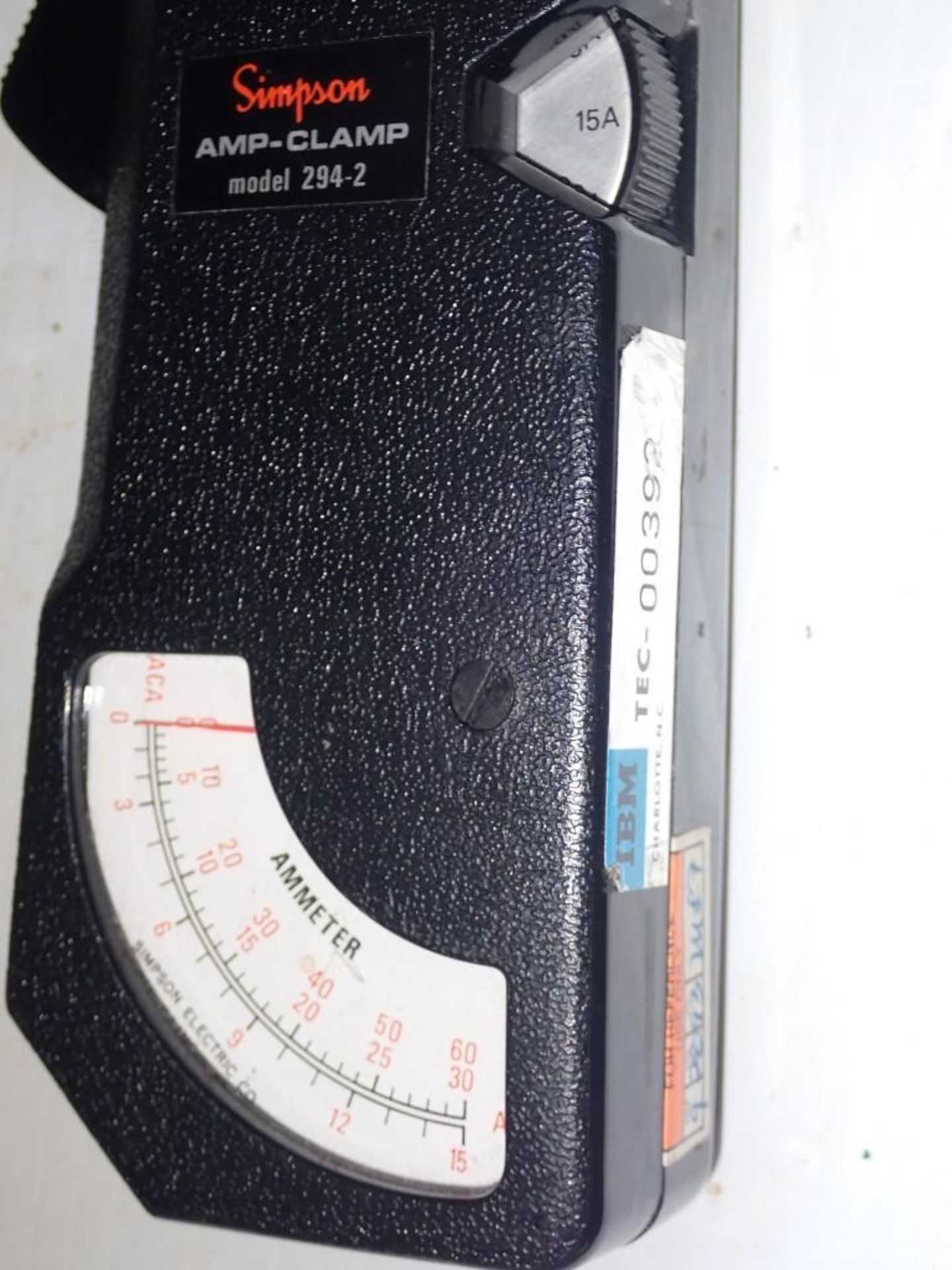 Simpson #294 - 2 Clamp On Amp Meter - Image 3 of 4