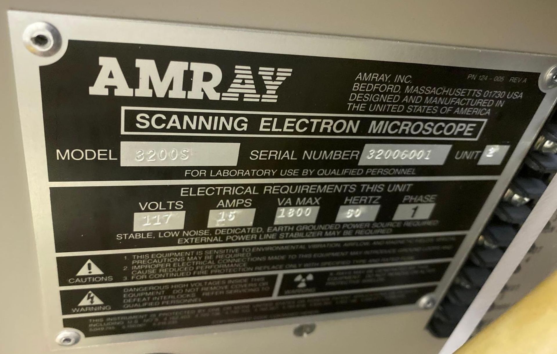 Amray 3200S Scanning Electron Microscope - Image 11 of 11