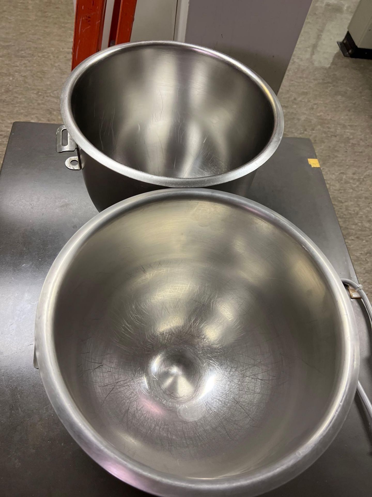 Lot of (2) Stainless Steel 20 qt Bowls for A-200T Hobart Mixer - Image 2 of 2