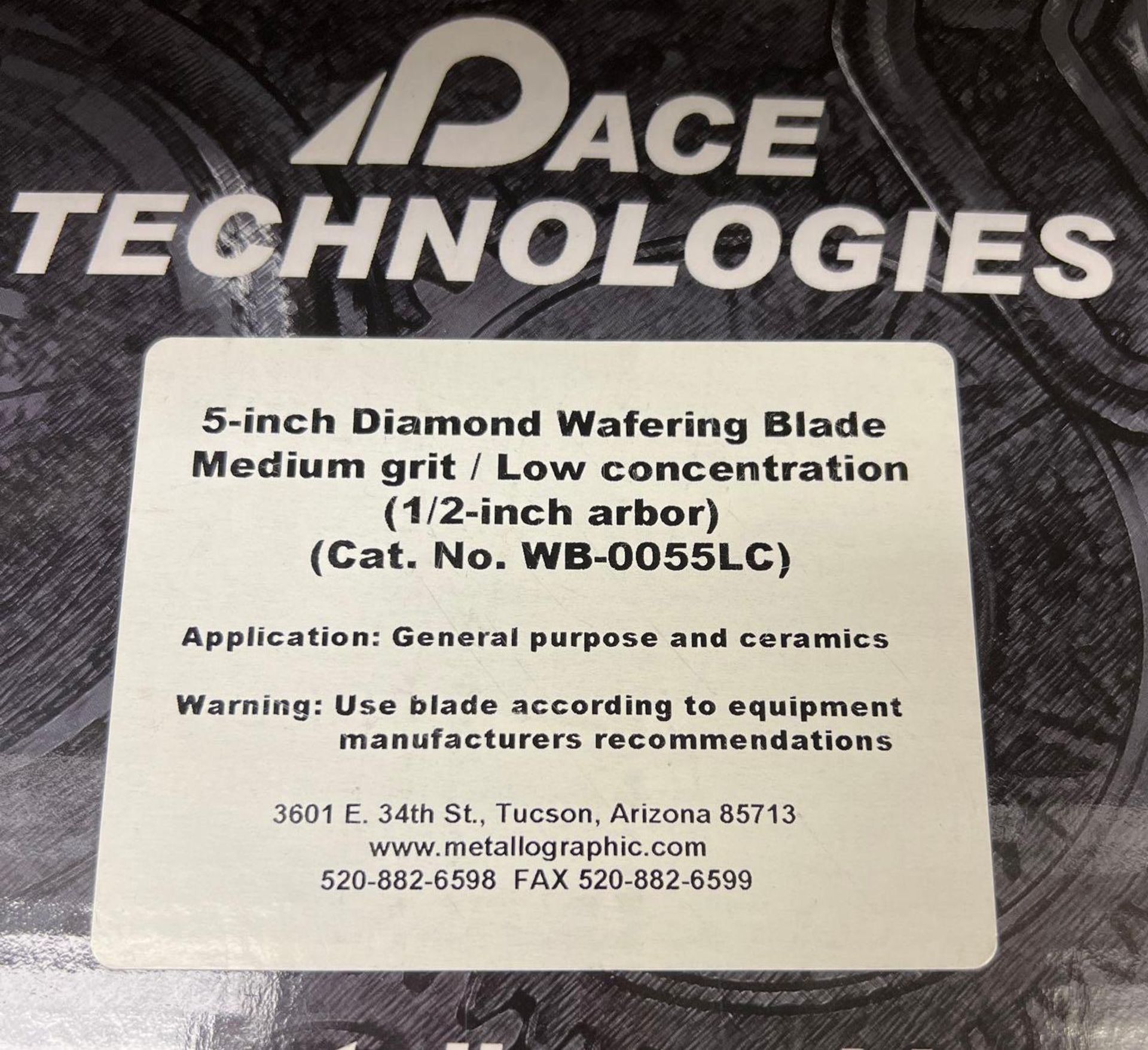 Lot of (4) 5 inch Pace Technologies Diamond Wafering Blades - Image 3 of 3