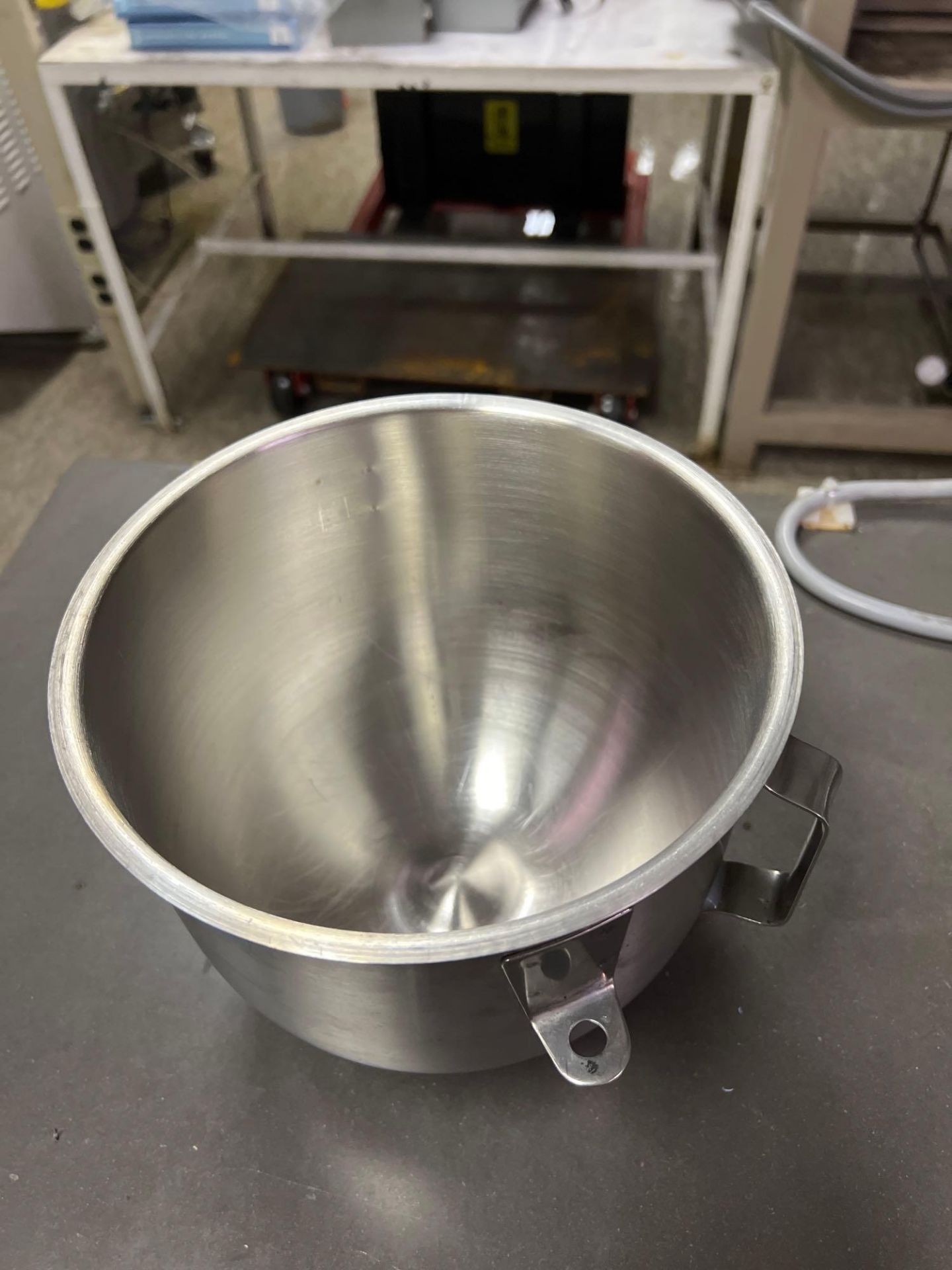 Lot of (4) Aluminum Beater Paddles and (1) Stainless Bowl for N-50 Hobart Mixers - Image 2 of 4