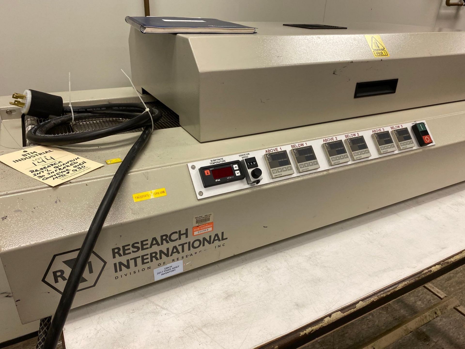 Research International Quantum 30 Infrared Conveyor Oven - Image 6 of 6