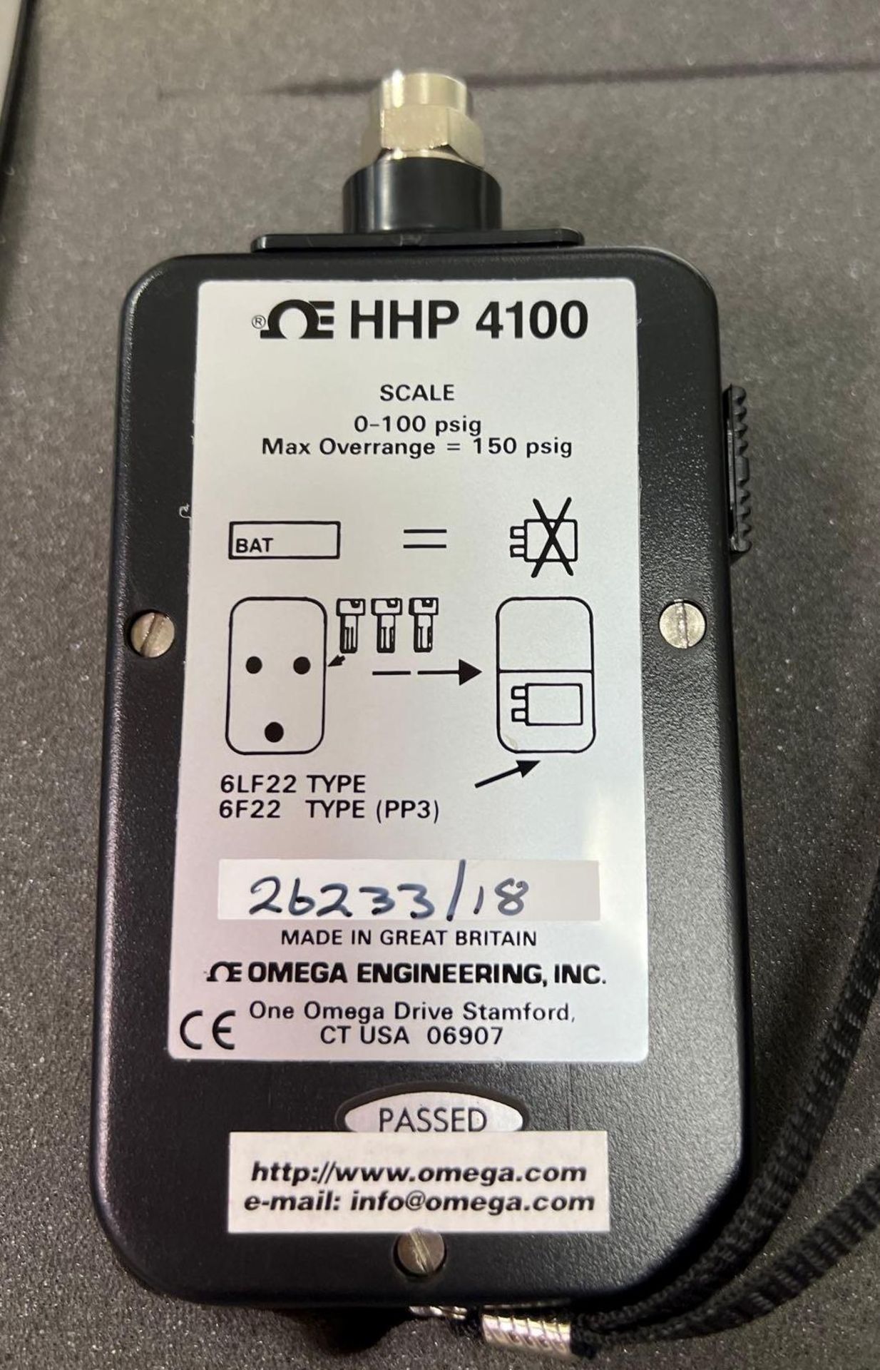 Omega Digital Handheld HHP 4100 Pressure Indicator - Image 2 of 4