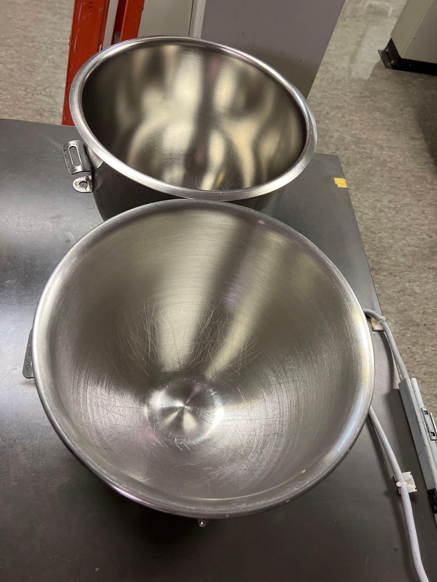 Lot of (2) Stainless Steel 20 qt Bowls for A-200T Hobart Mixer - Image 3 of 3