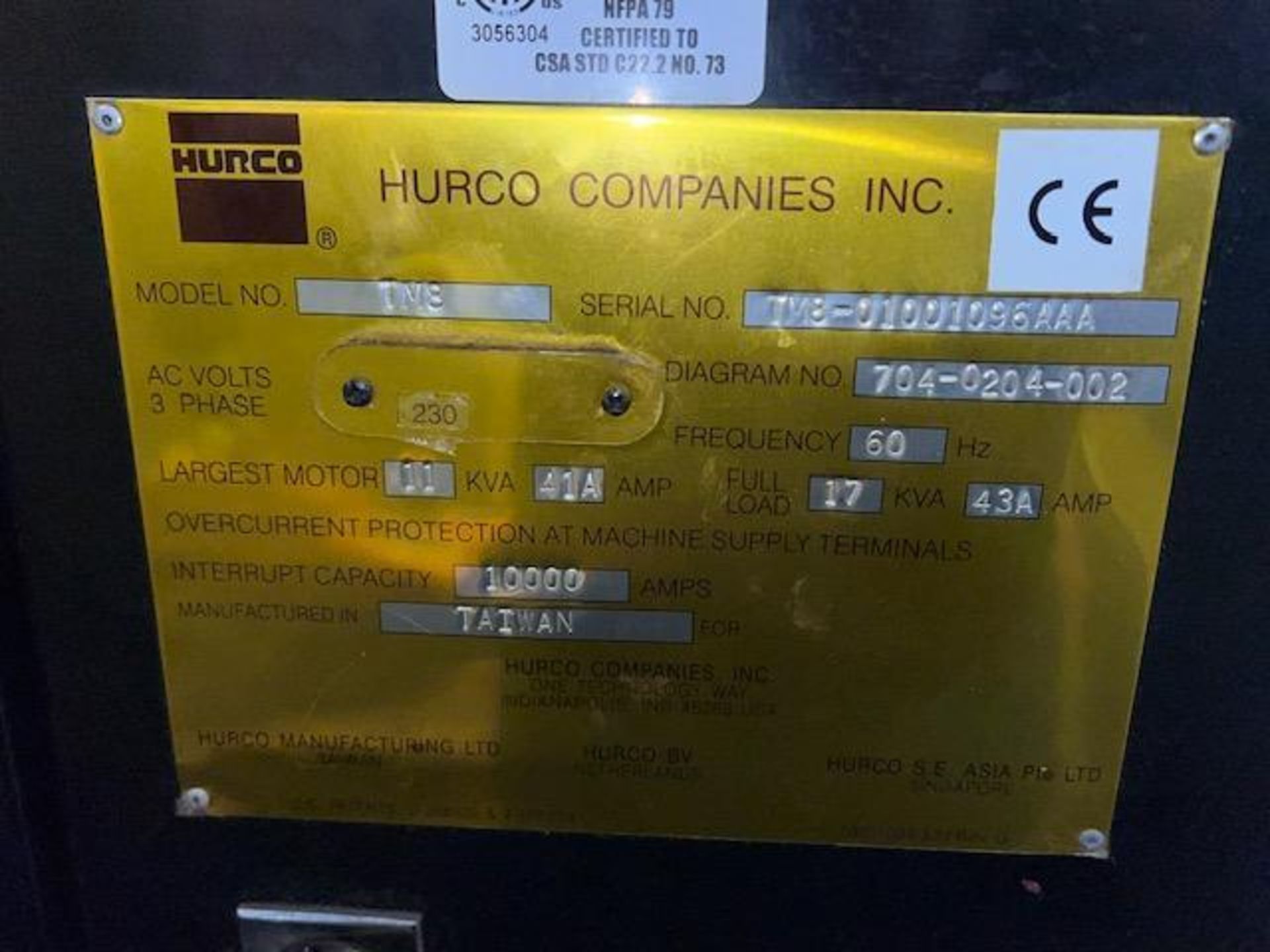 Hurco TM8 CNC Turning Center, Mfg'd: 2006/07 - Image 5 of 11