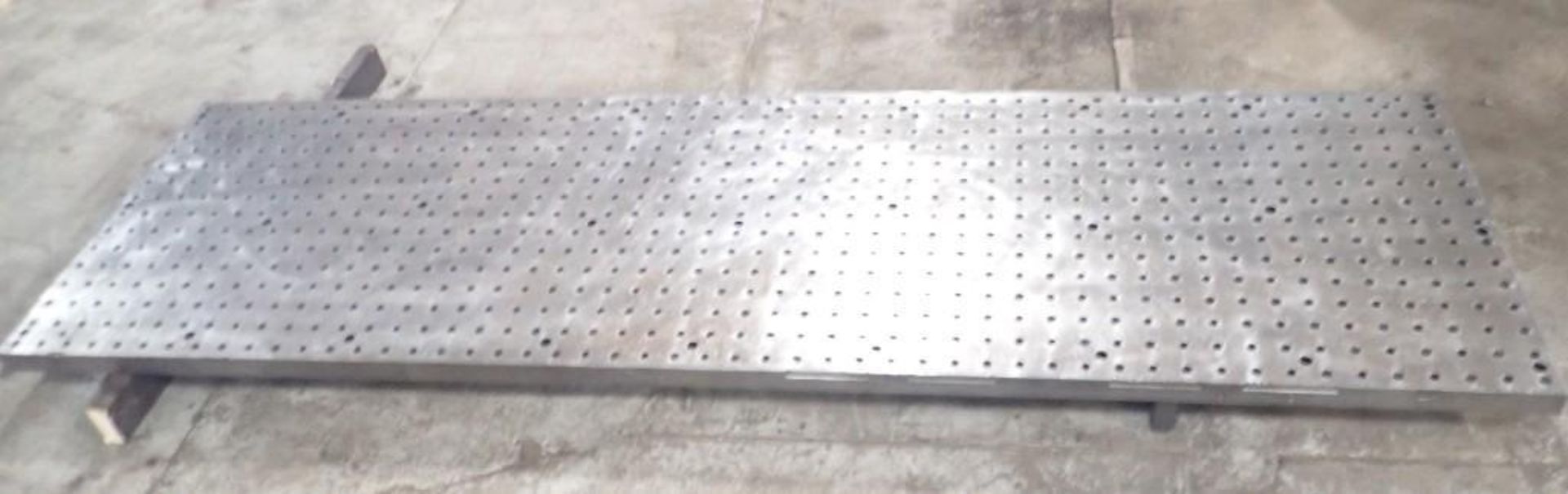 102" x 30" x 2" Drilled & Tapped Steel Layout Plate