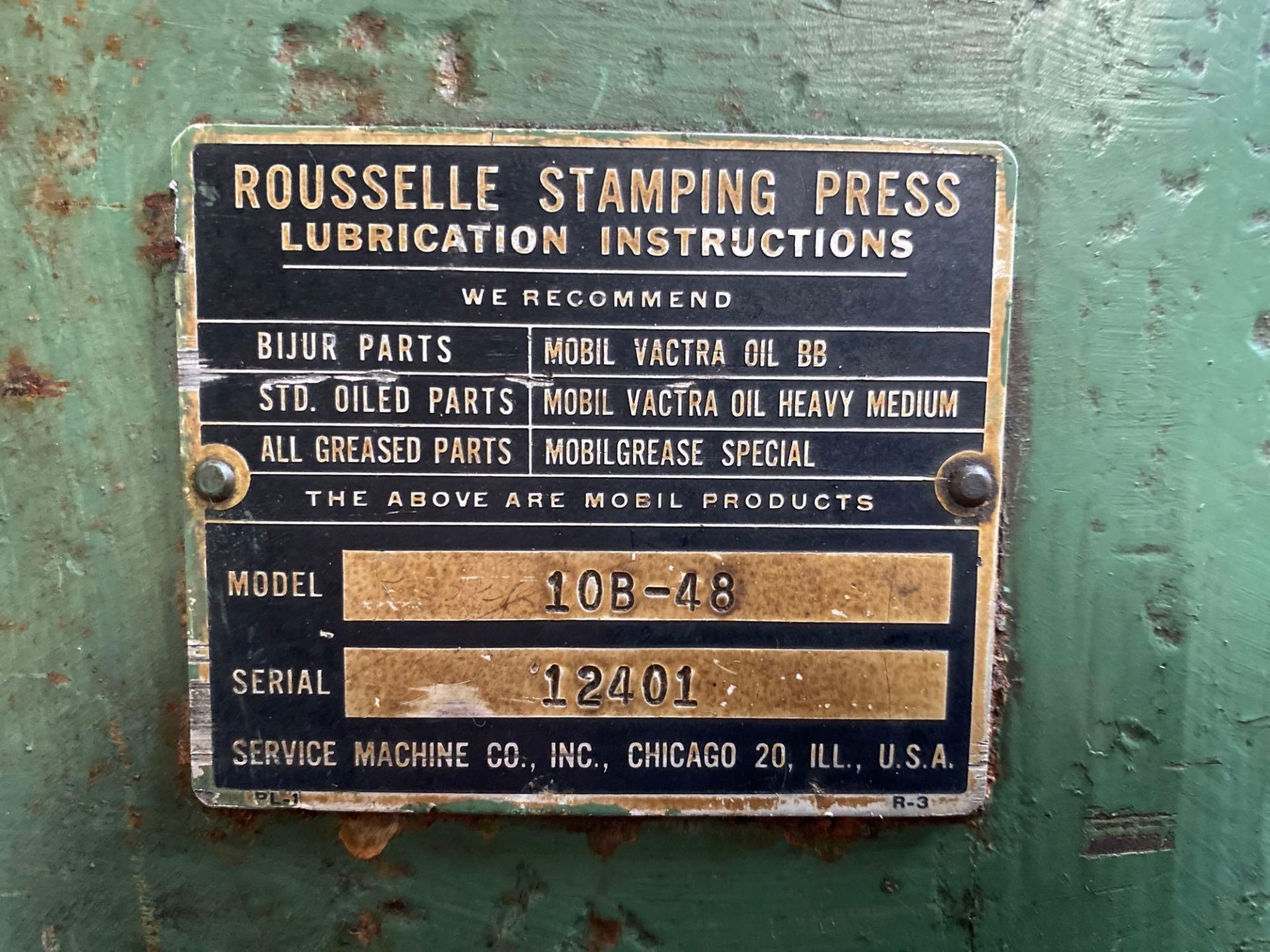100 Ton Rousselle 10B-48 Punch Press - Image 4 of 7