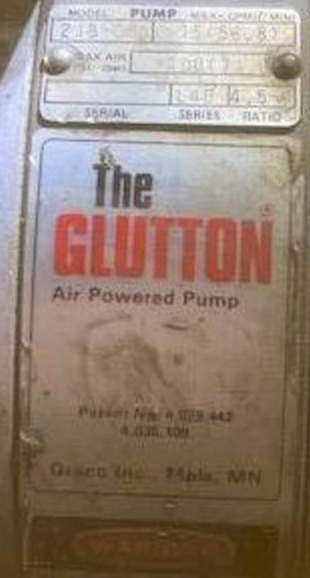 The Glutton Air Powered Pump, # 218-060, Max GPM 15 - Image 5 of 5