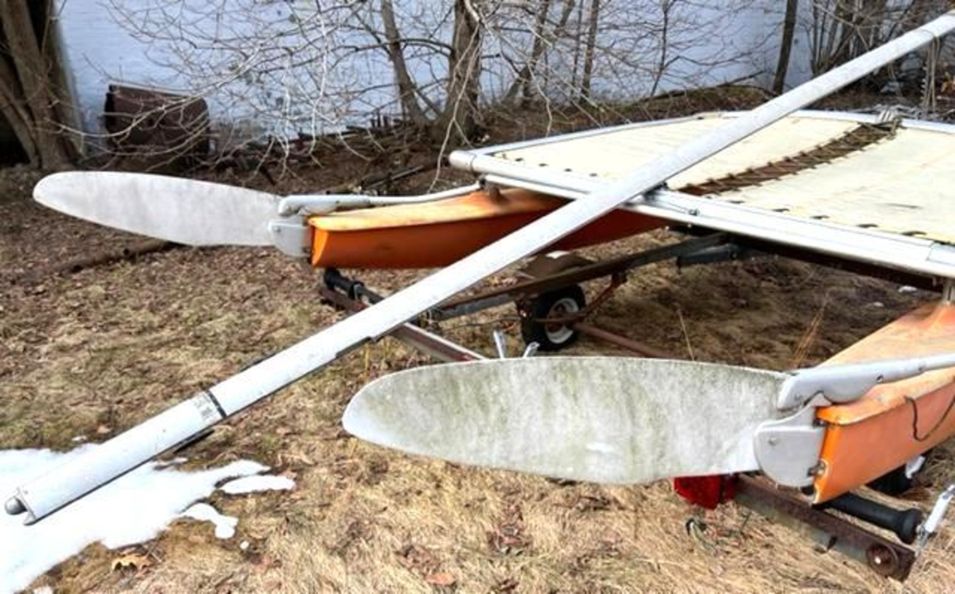 Sailboat w/ Trailer, Mast & Sail - Image 7 of 7