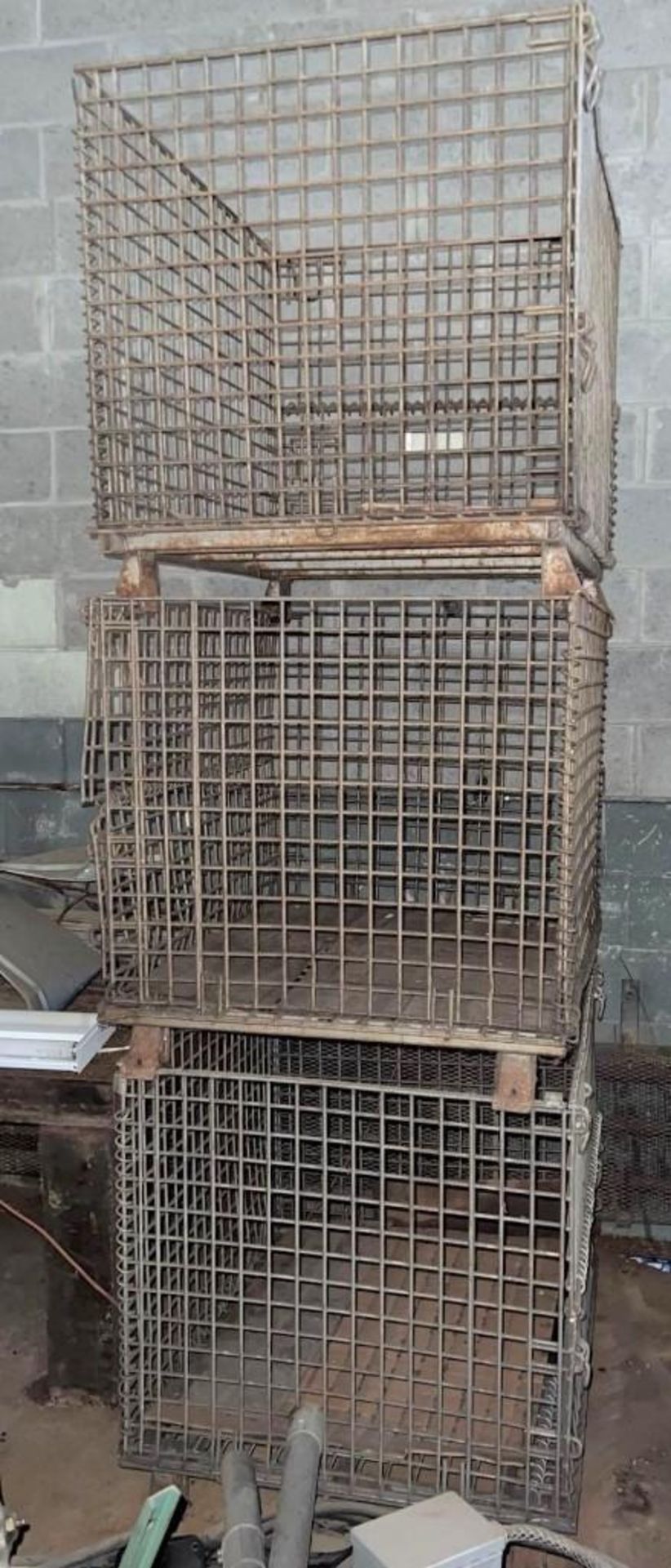 (3) Wire Baskets Stackable, 38 x 32 x 29 H - Image 2 of 2