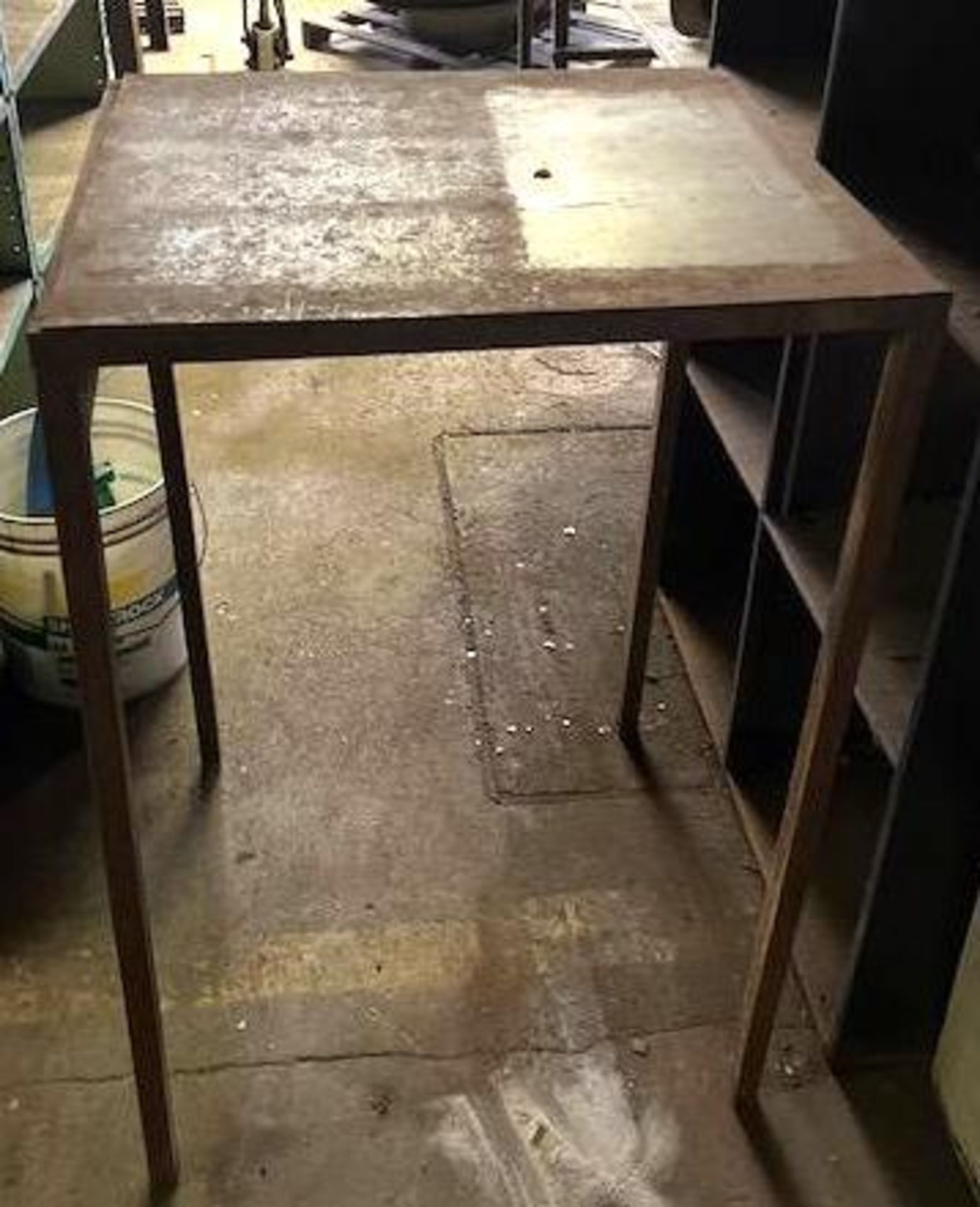 Lot of (3) Metal Work Tables