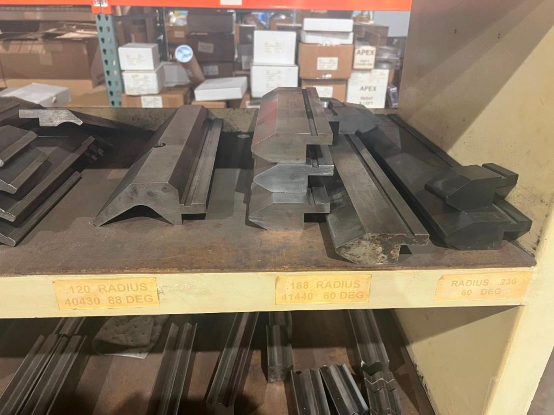 Lot of Press Brake Dies w/ Shelf - Image 6 of 18