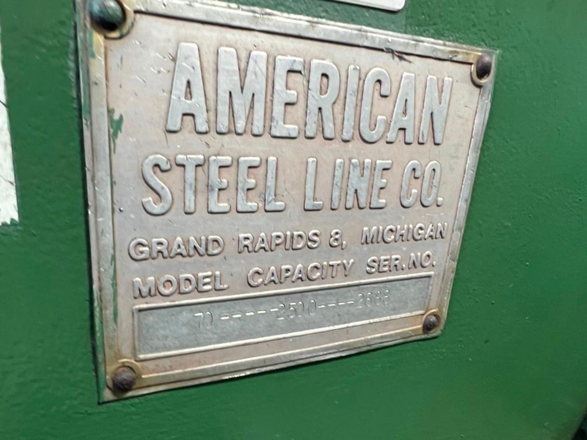 American Steel Line 2,500 Lb. Capacity Double Reel - Image 2 of 4