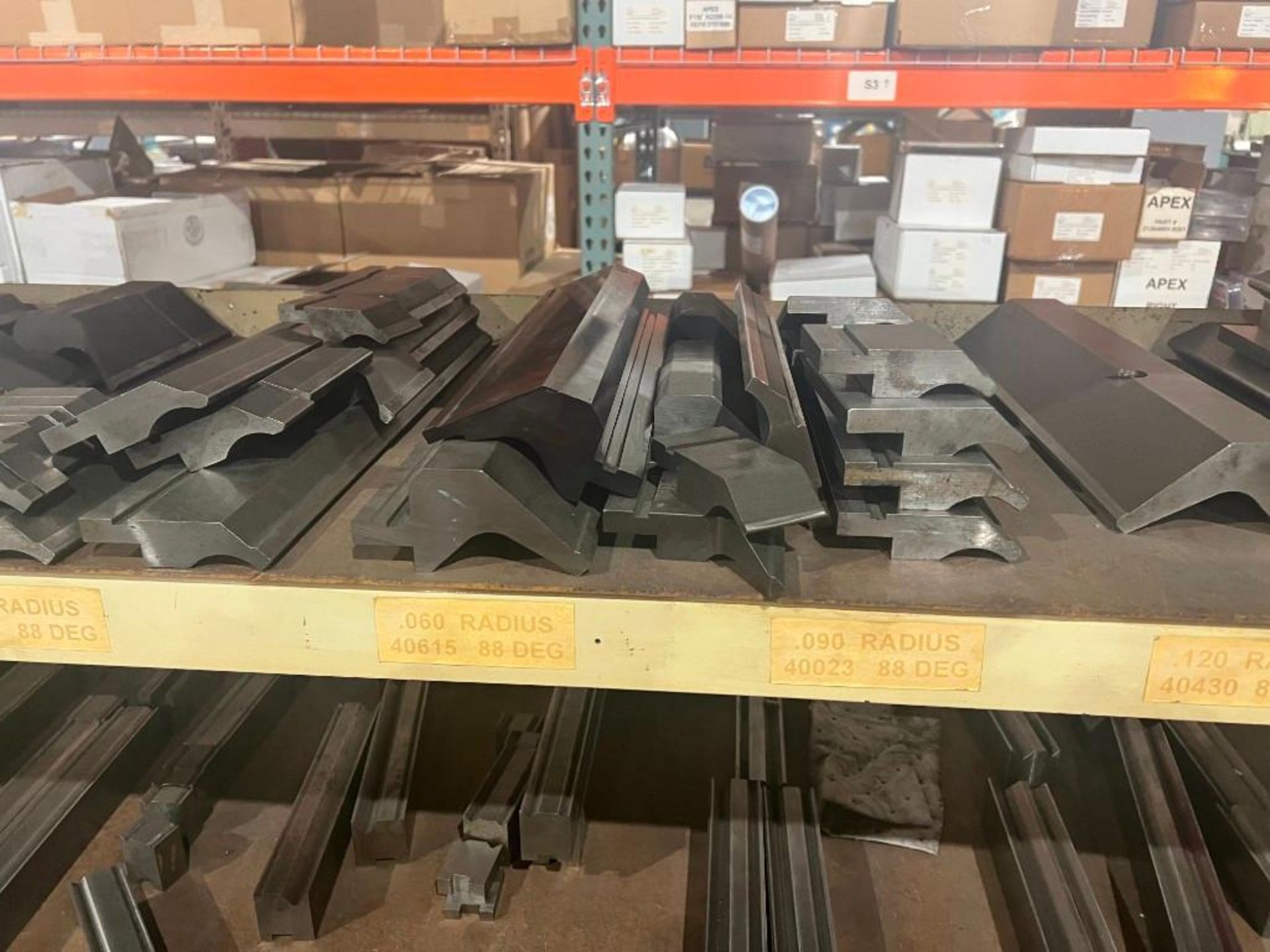 Lot of Press Brake Dies w/ Shelf - Image 7 of 18