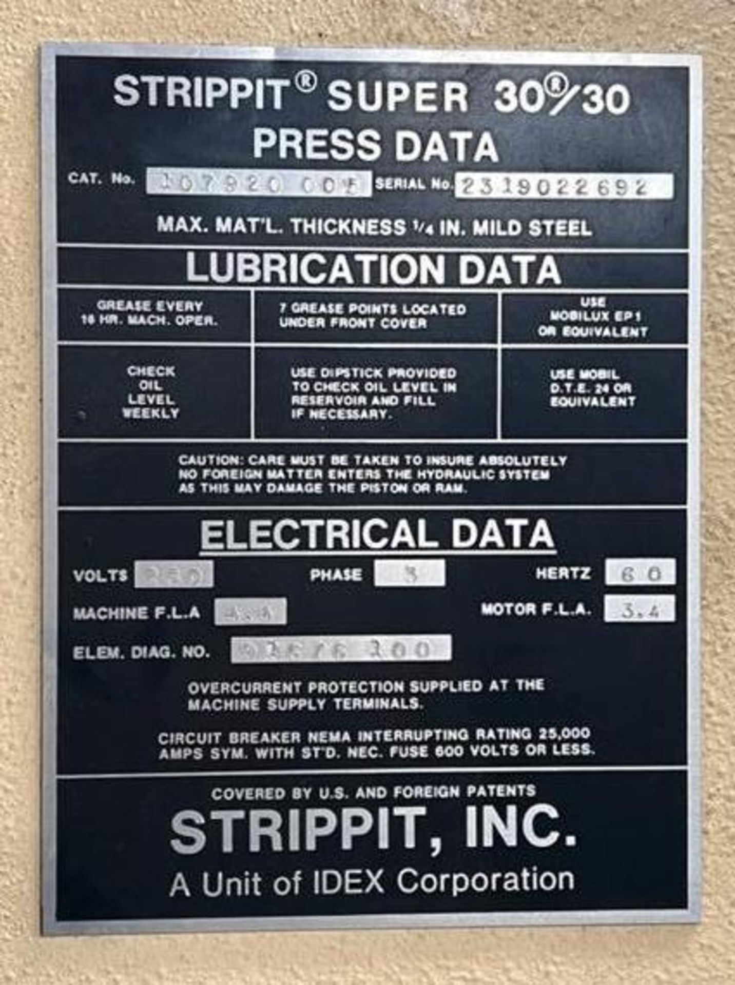 Strippit CNC Single End Press, Super AG 30/30 - Image 6 of 8