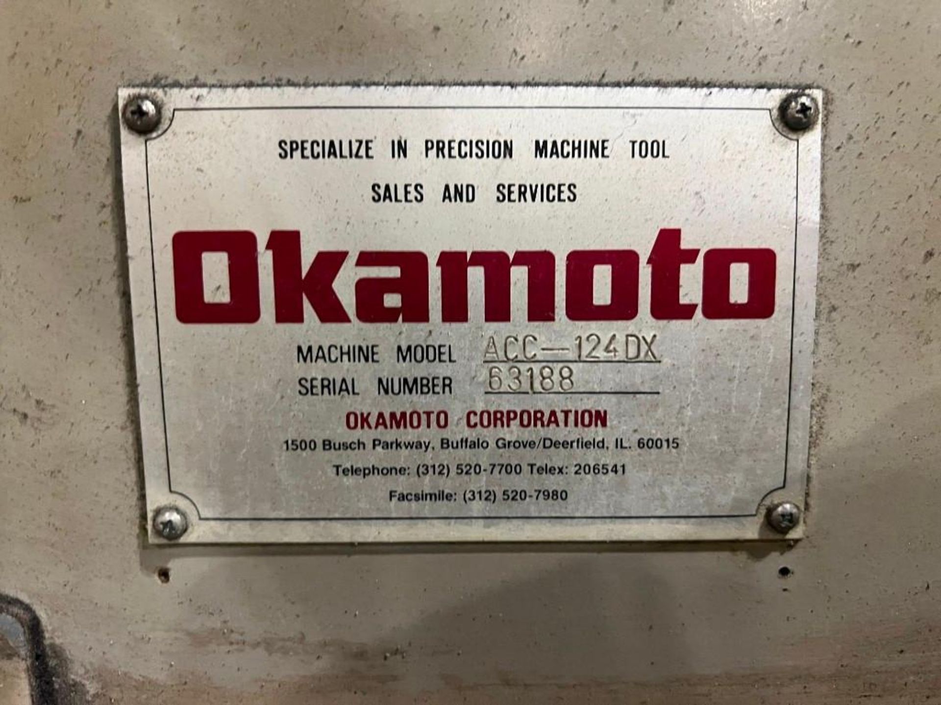 Okamoto ACC-124DX Surface Grinder - Image 5 of 5