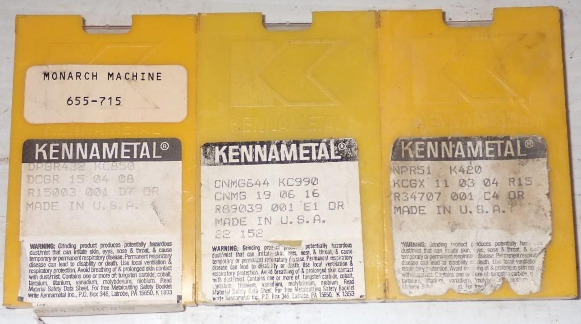 Lot of Misc Kennametal Carbide Inserts - Image 11 of 15
