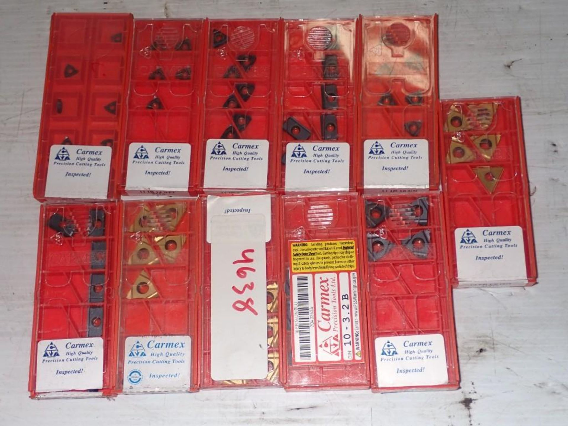 Lot of Misc CARMEX Carbide Inserts