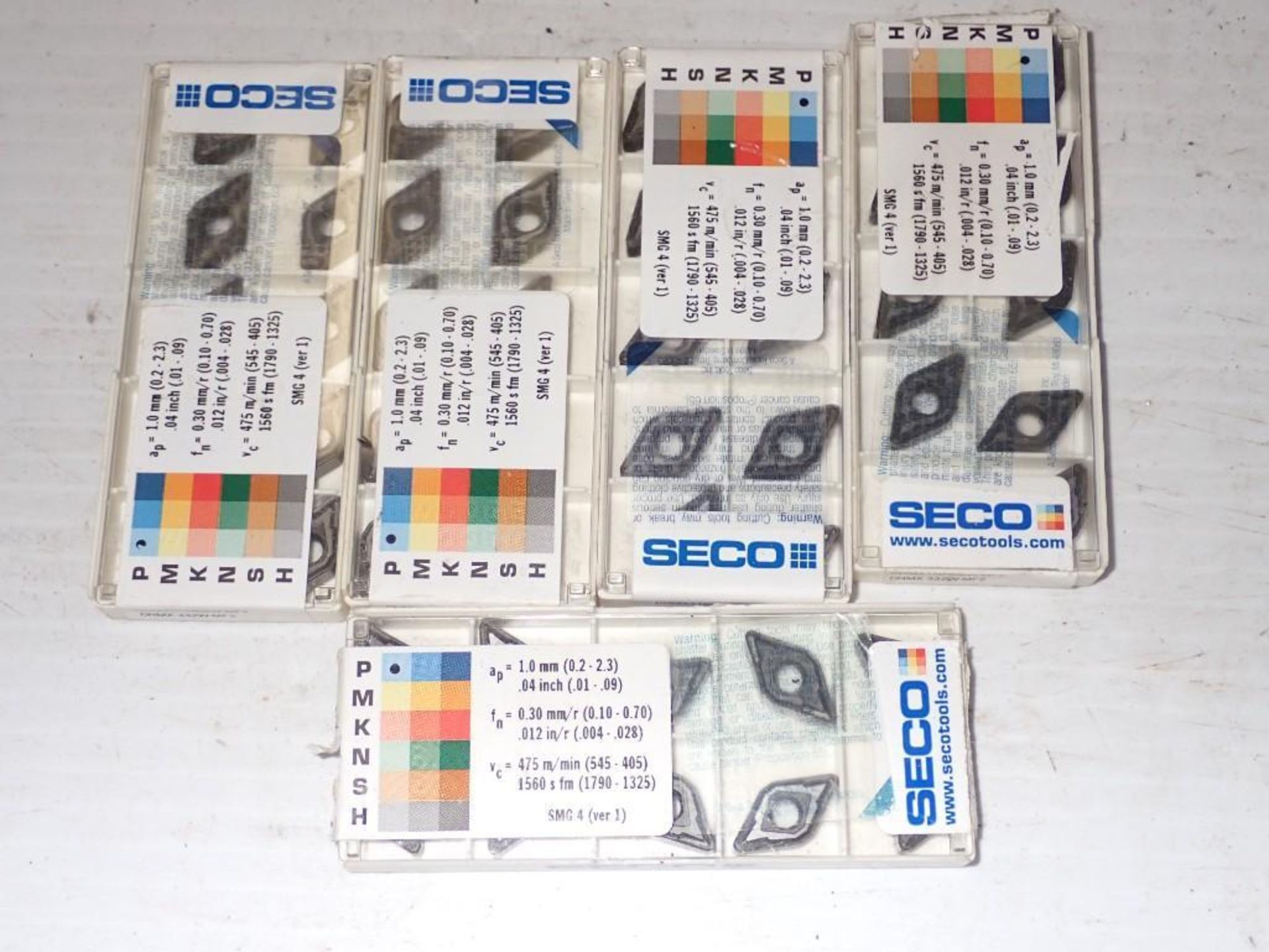 Lot of (48) SECO DNMX110408W-MF2 Carbide Inserts