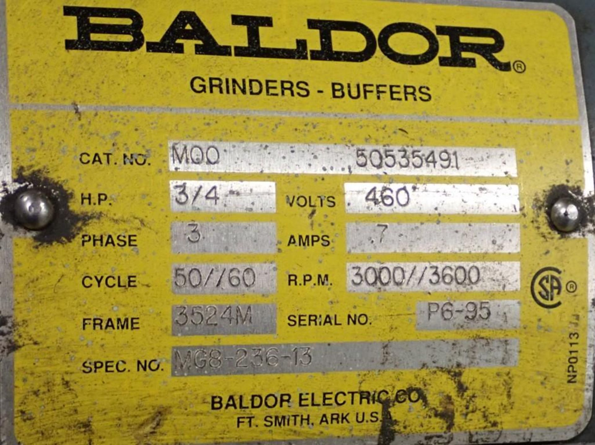 Baldor DE Grinder - Image 5 of 8