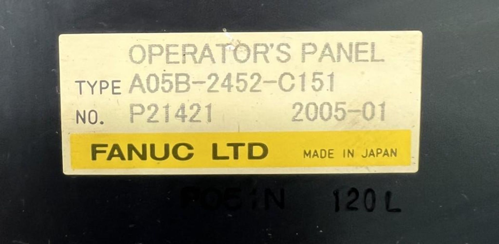 Lor of (2) Fanuc #A05B-2452-C151 Operator's Panels - Image 3 of 6
