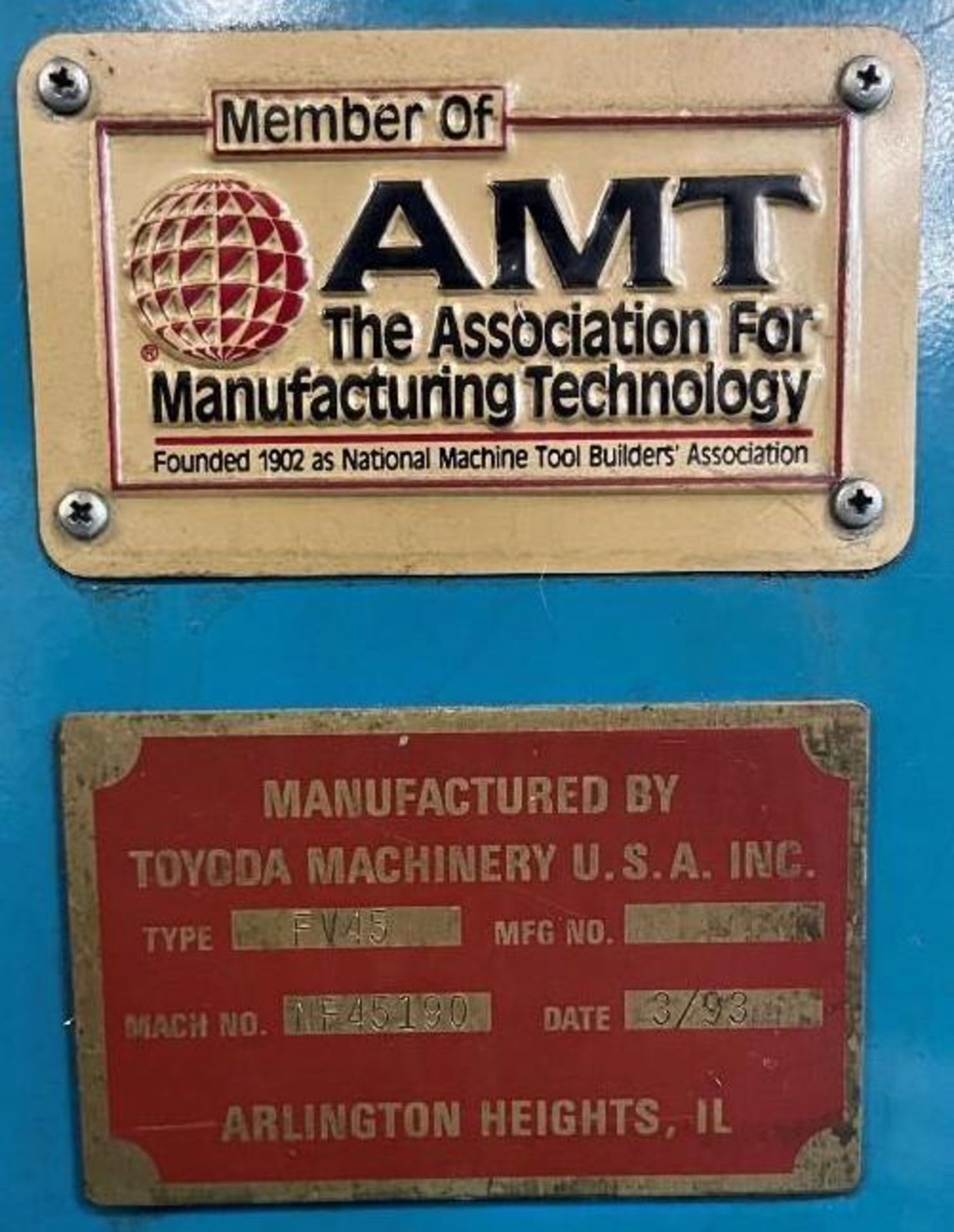 1993 Toyoda FV45 Vertical Machining Center - Image 4 of 12