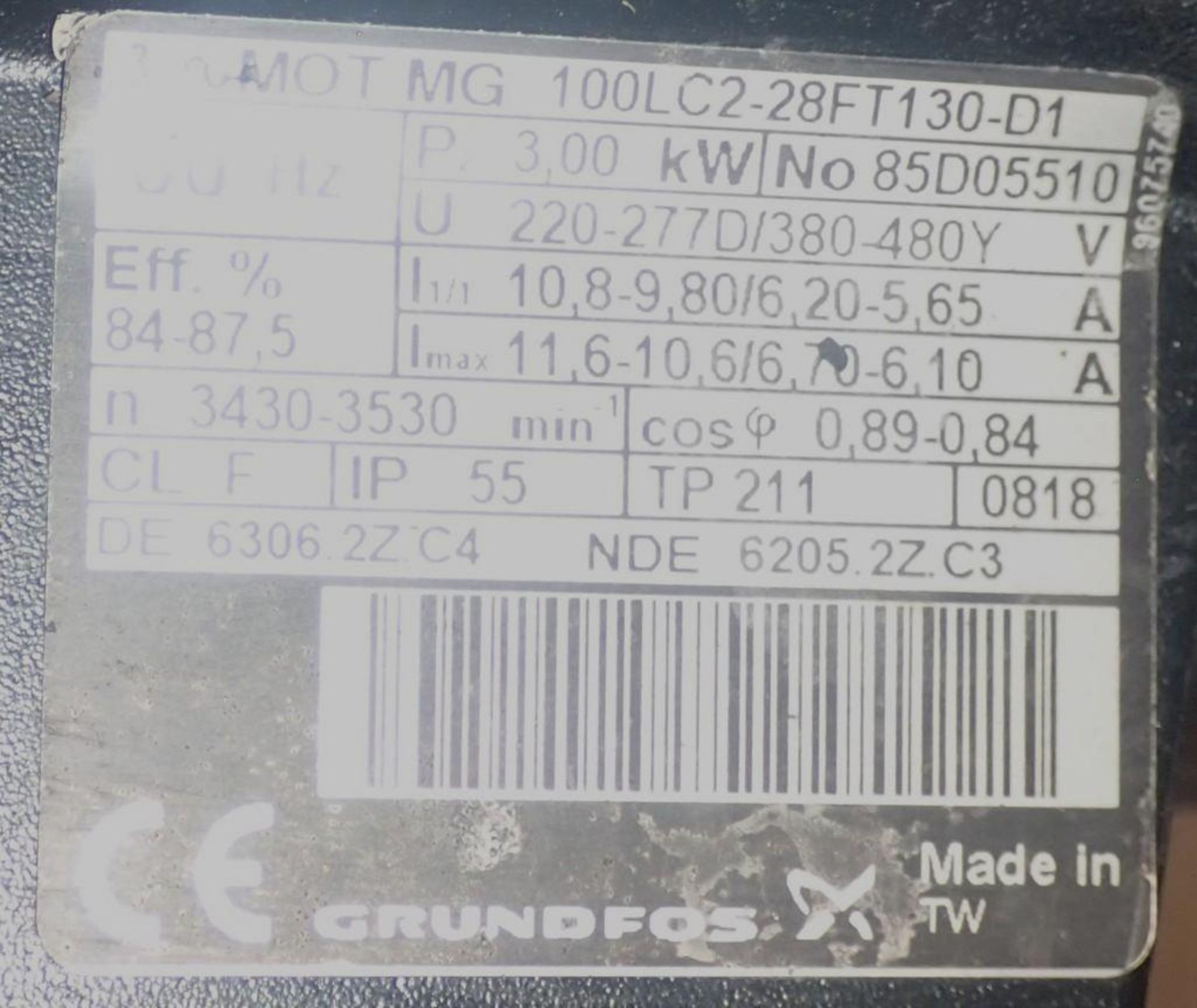 Grundfos # CRK2-260 15-A-W-A-AUBV Pump - Image 5 of 7