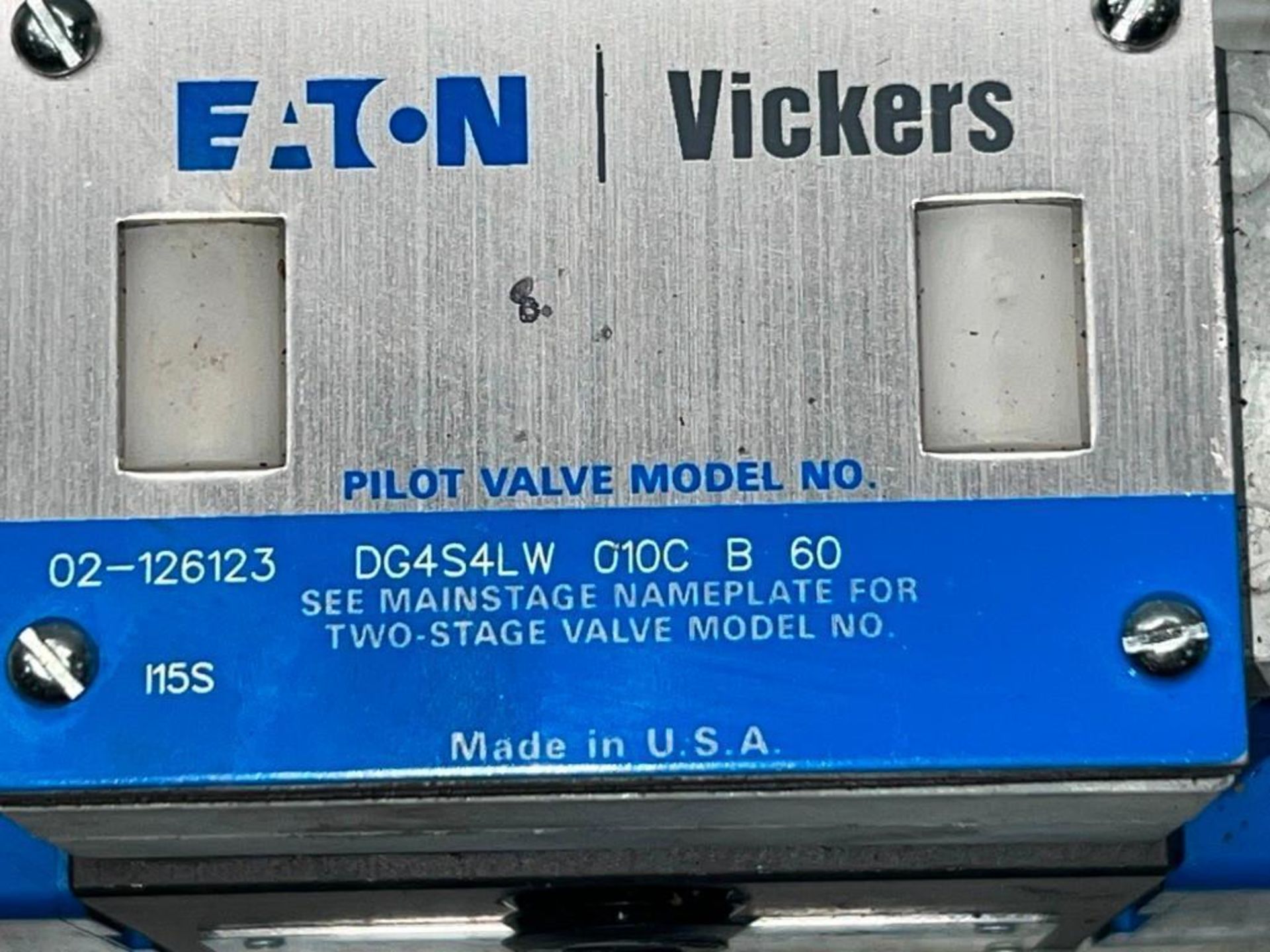 Lot of (3) Eaton/Vickers #DG4S4LW 010C B 60 Hydraulic Valves - Image 4 of 4