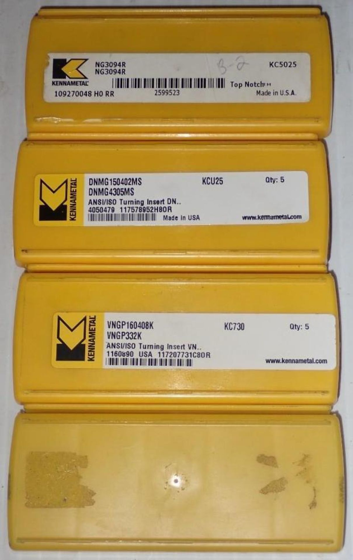 Lot of Misc. Kennametal Carbide Inserts - Image 7 of 8